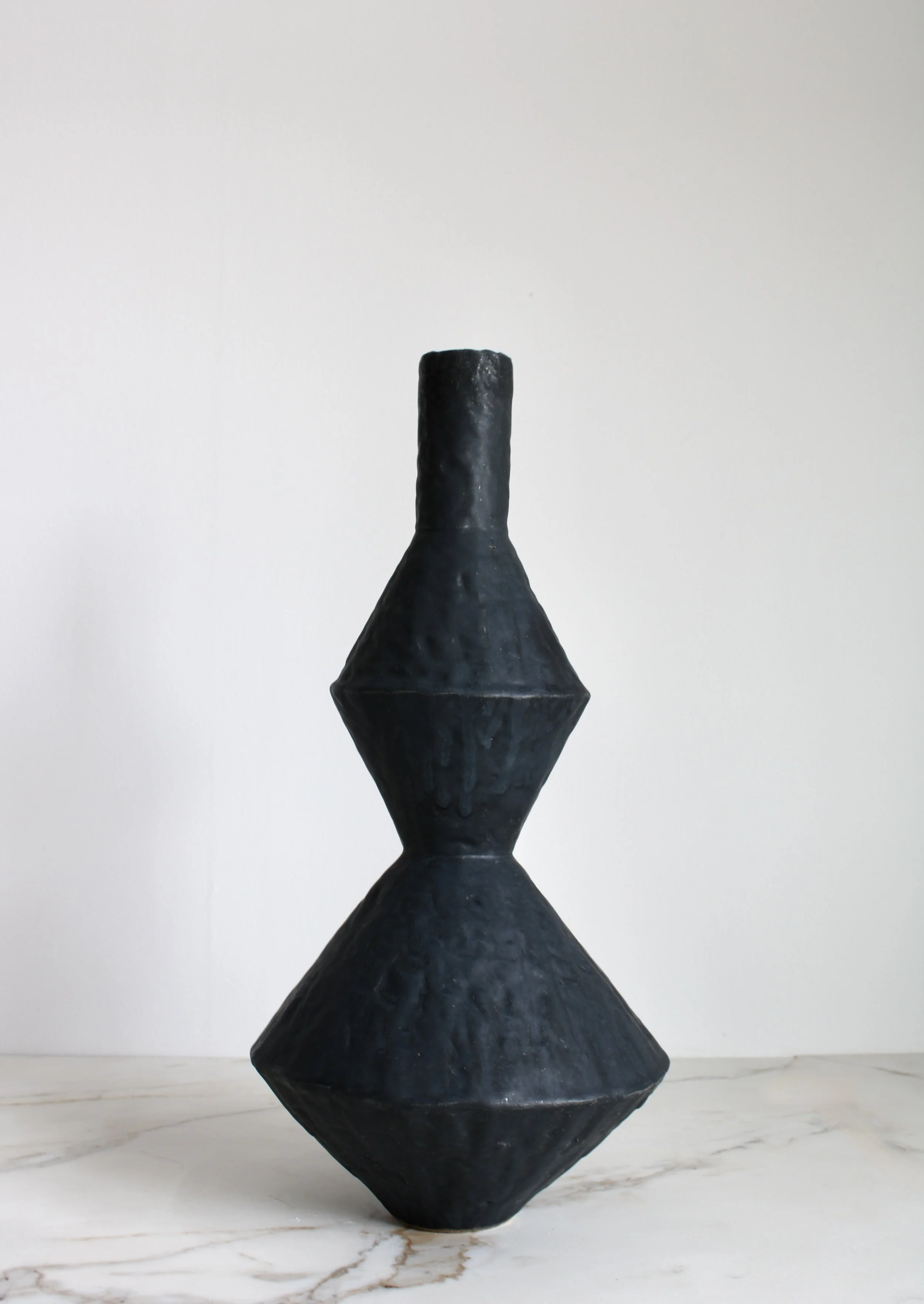 Coal Black Hourglass Bottle 2