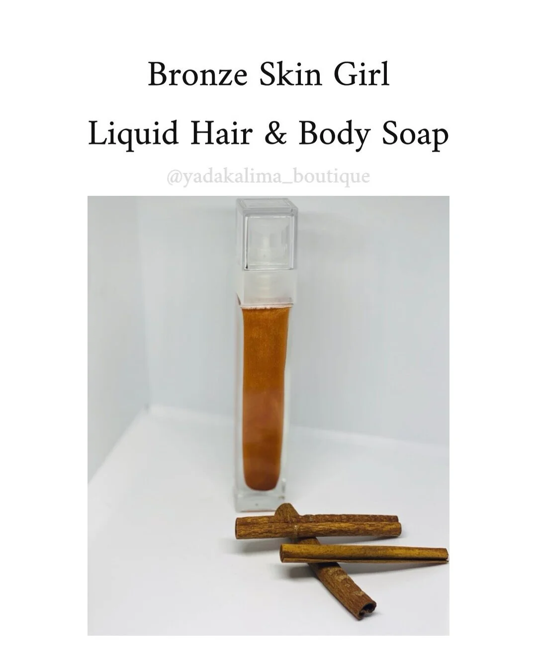 Bronze Skin Girl Liquid Soap