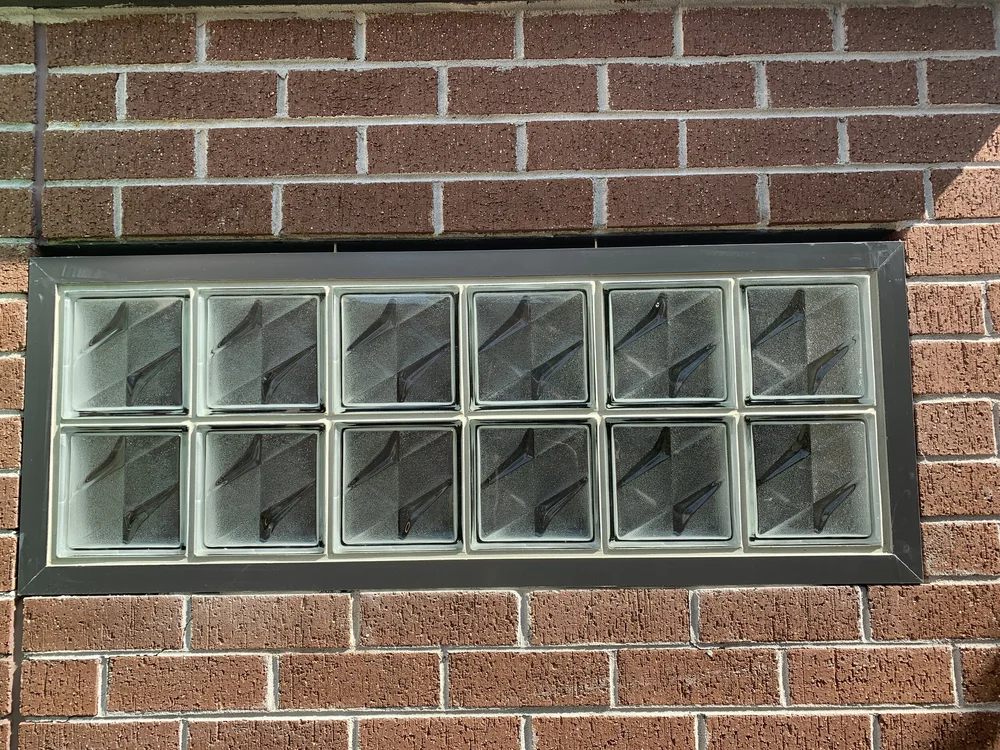 Installing glass bricks glass blocks, Fits Anywhere Glass Brick Frame ...