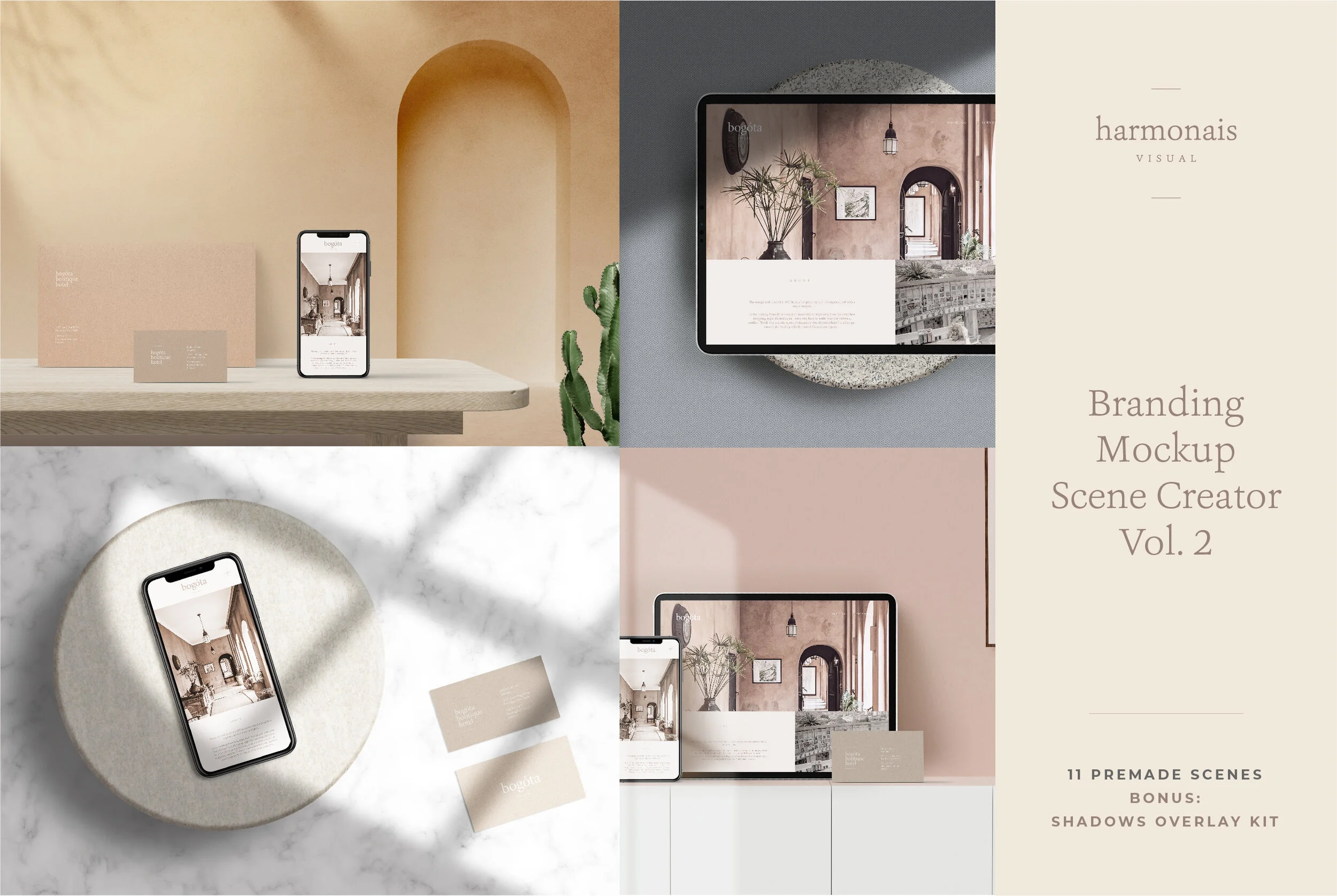 Download Branding Mockup Bundle Minimalist Elegant Design Goods Harmonais Visual