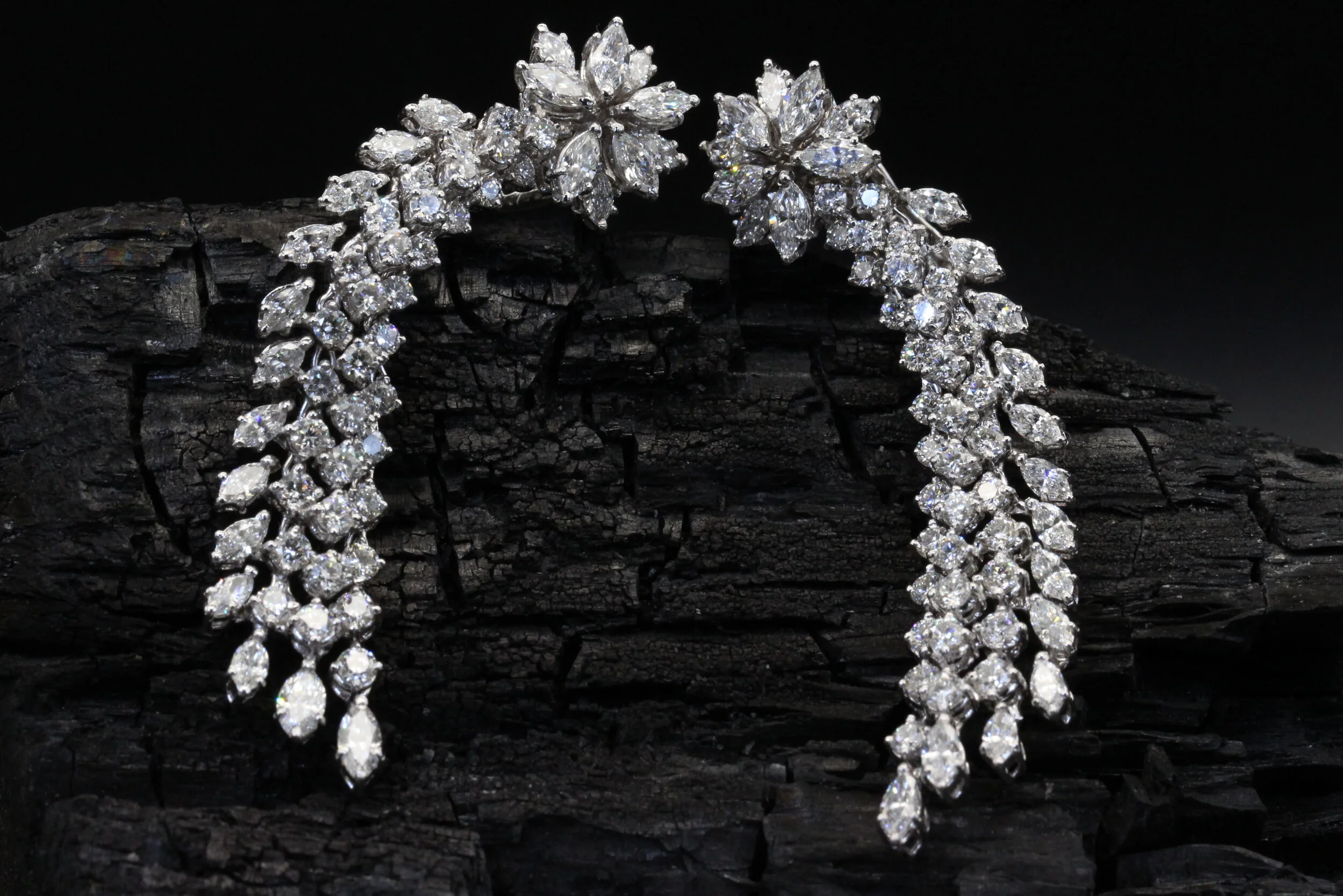 high jewelry Bridal Diamond earrings | Sagess