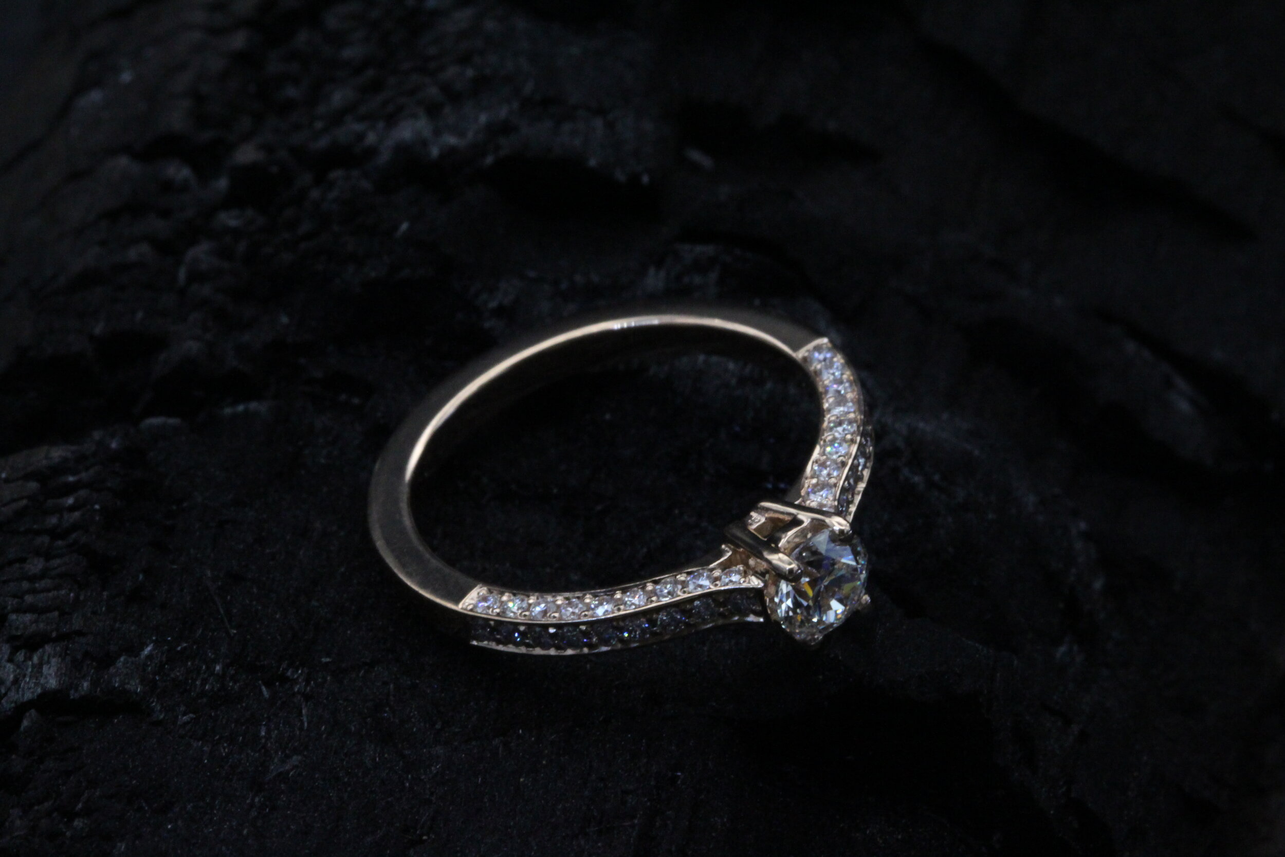 natural Diamond engagement rings handmade