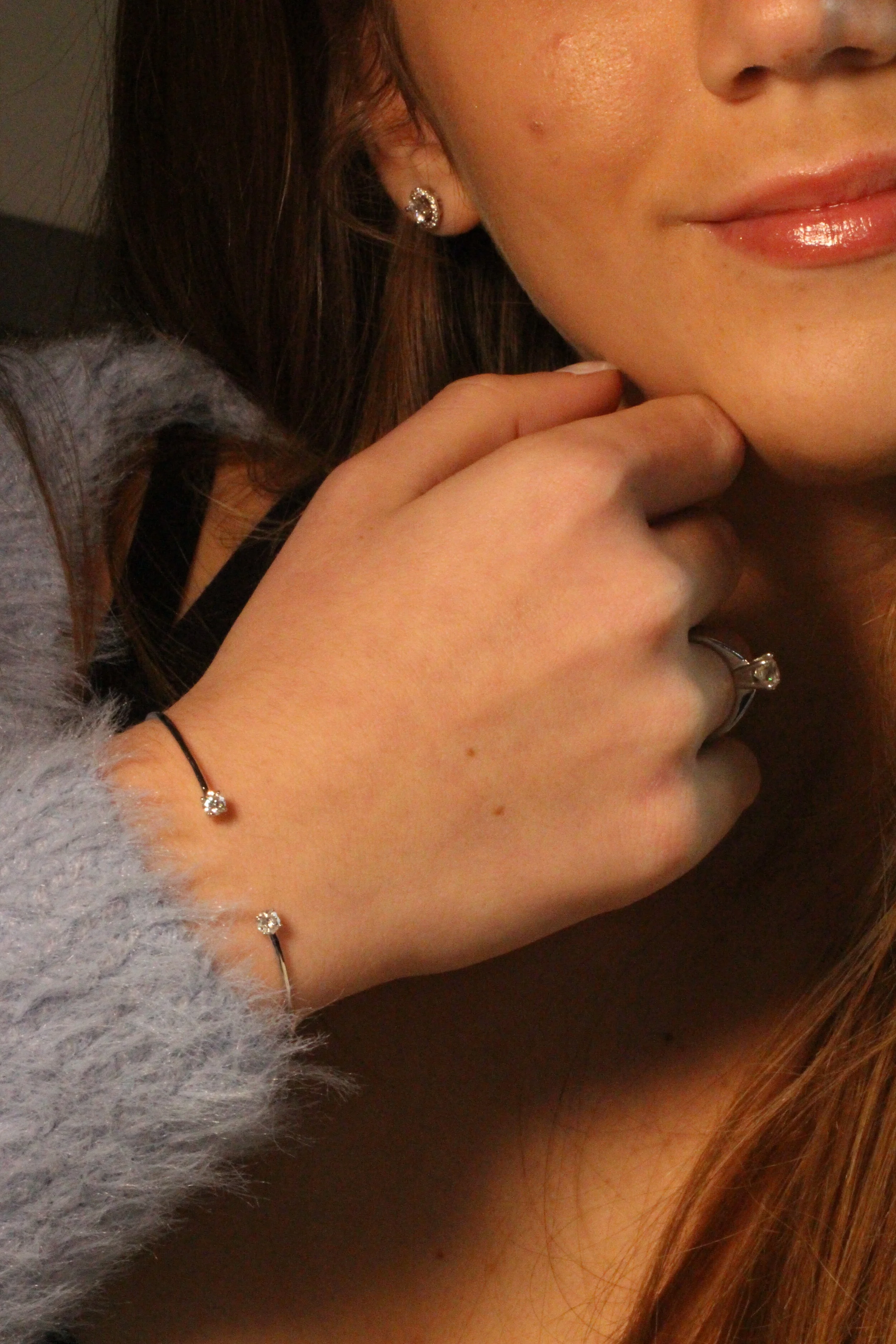 Luxury White Gold Diamond Bracelet Handcrafted in Antwerp