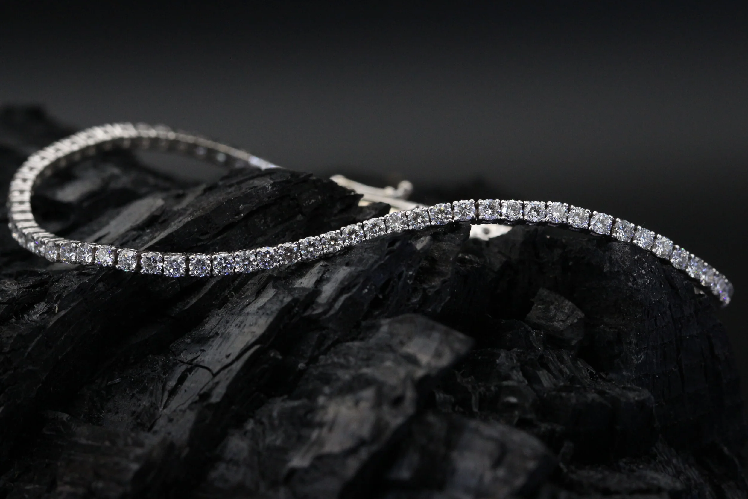 Bracelet tennis classique en diamants - Rivière by Sagess