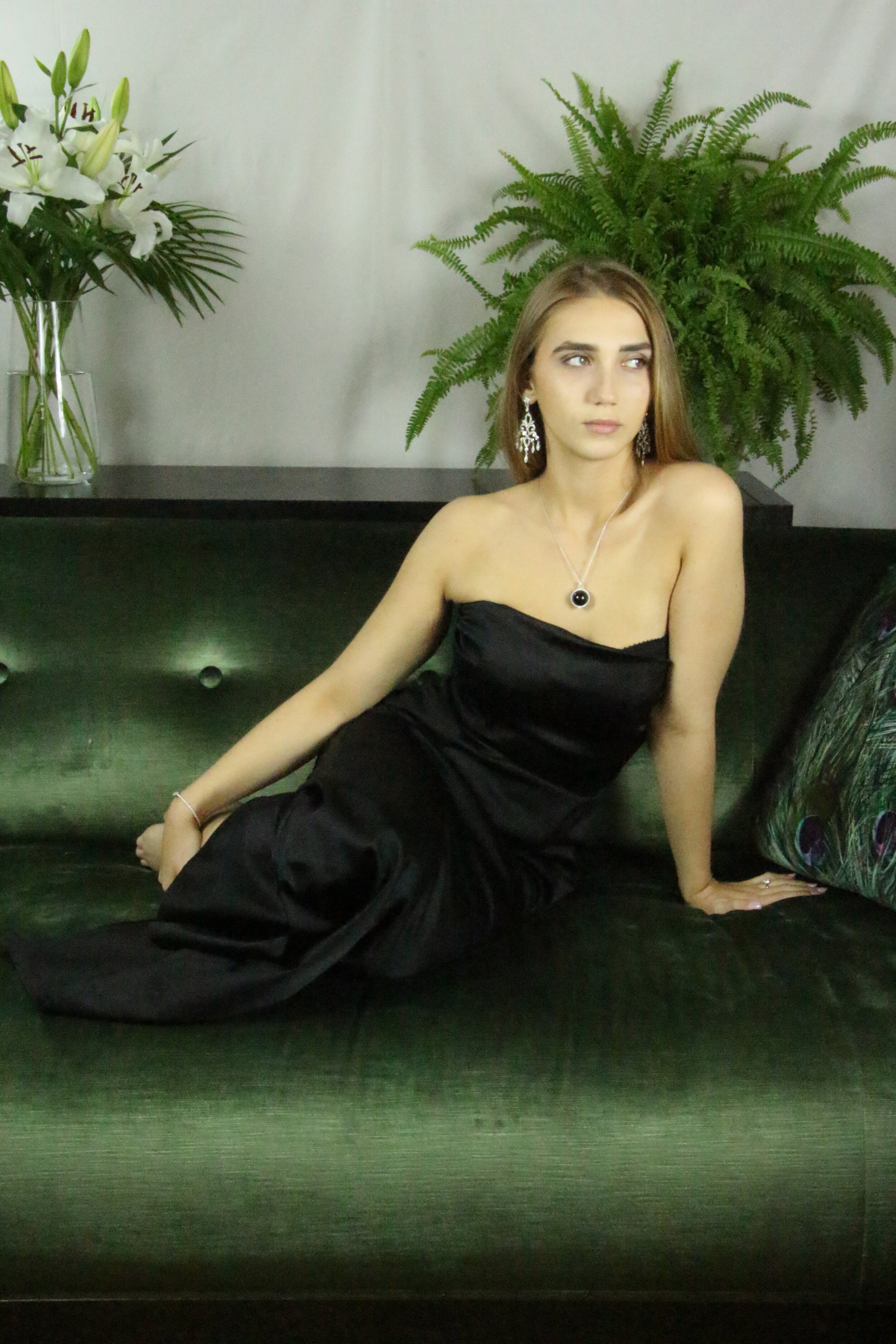 Magic Charms Black Obsidian Diamond Pendant Necklace – Luxury Jewelry by Sagess