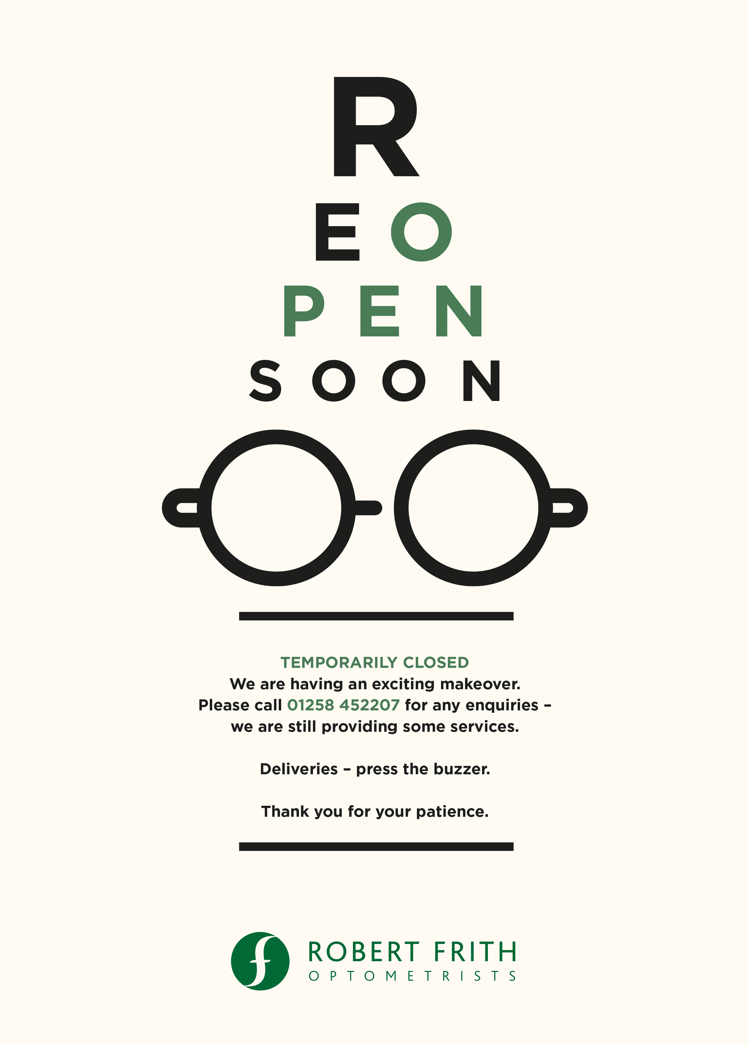 Client: Robert Frith Opticians
