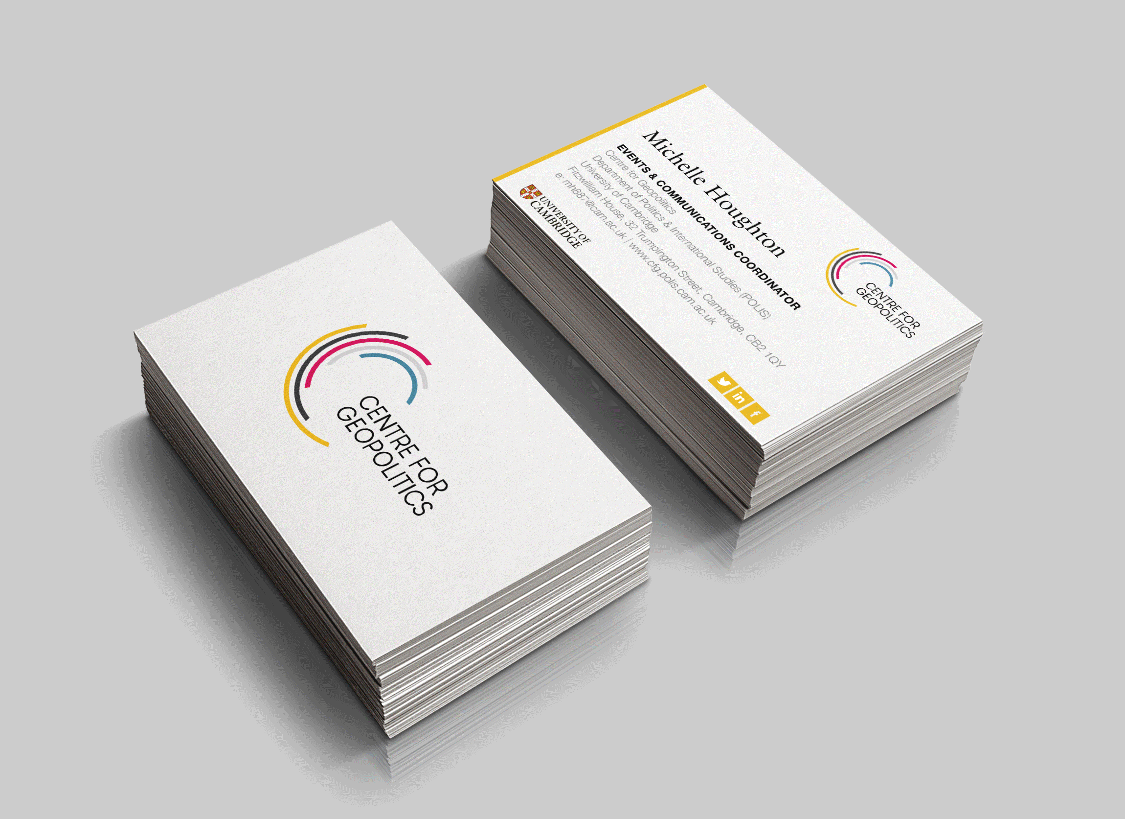   Client: Cambridge University Brief:  To develop brand, create guidelines, various print pieces &amp; logo for podcast  Role:  Creative director, Concept &amp; design 