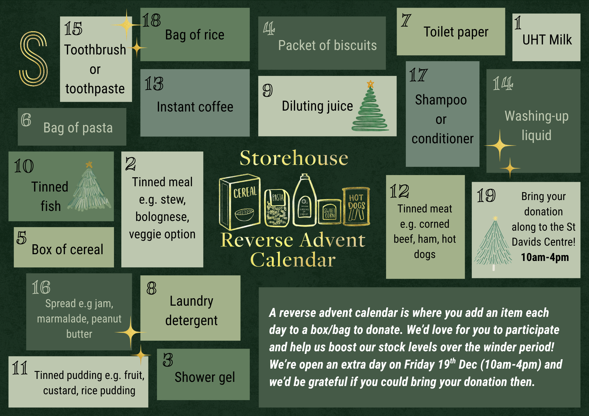 Storehouse Reverse Advent Calendar 