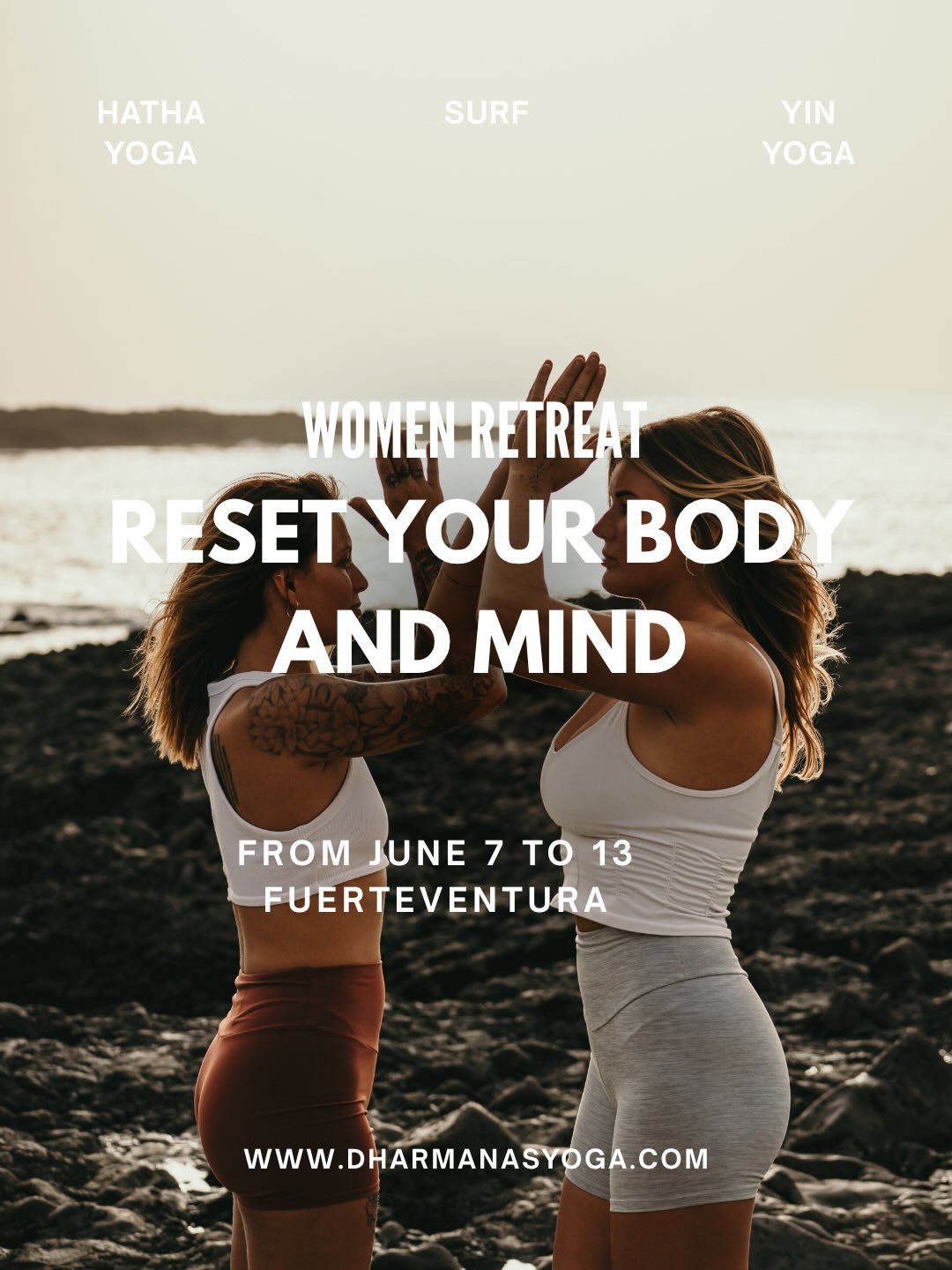 A week in Fuerteventura looks like this&hellip;

Morning yoga in the sun ☀️ Brunch with fresh, nourishing food 🥗 Surfing your first waves (or improving!) 🌊 Slow afternoons by the pool Sunset, connection, laughter
And in between: ✨ journaling ✨ mani