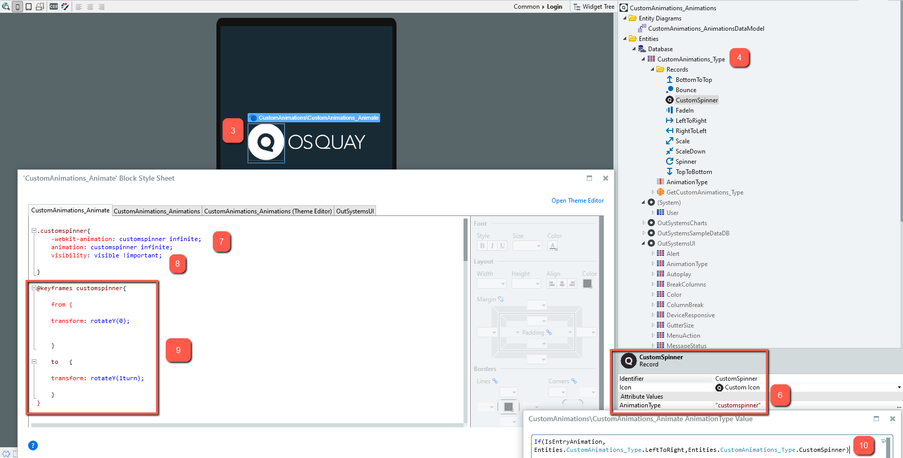 HOW TO EASILY ADD ANIMATIONS IN OUTSYSTEMS — OSQuay