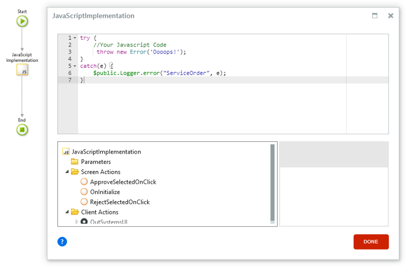 OutSystems Javascript API: Security and Logger — OSQuay - Landing ...