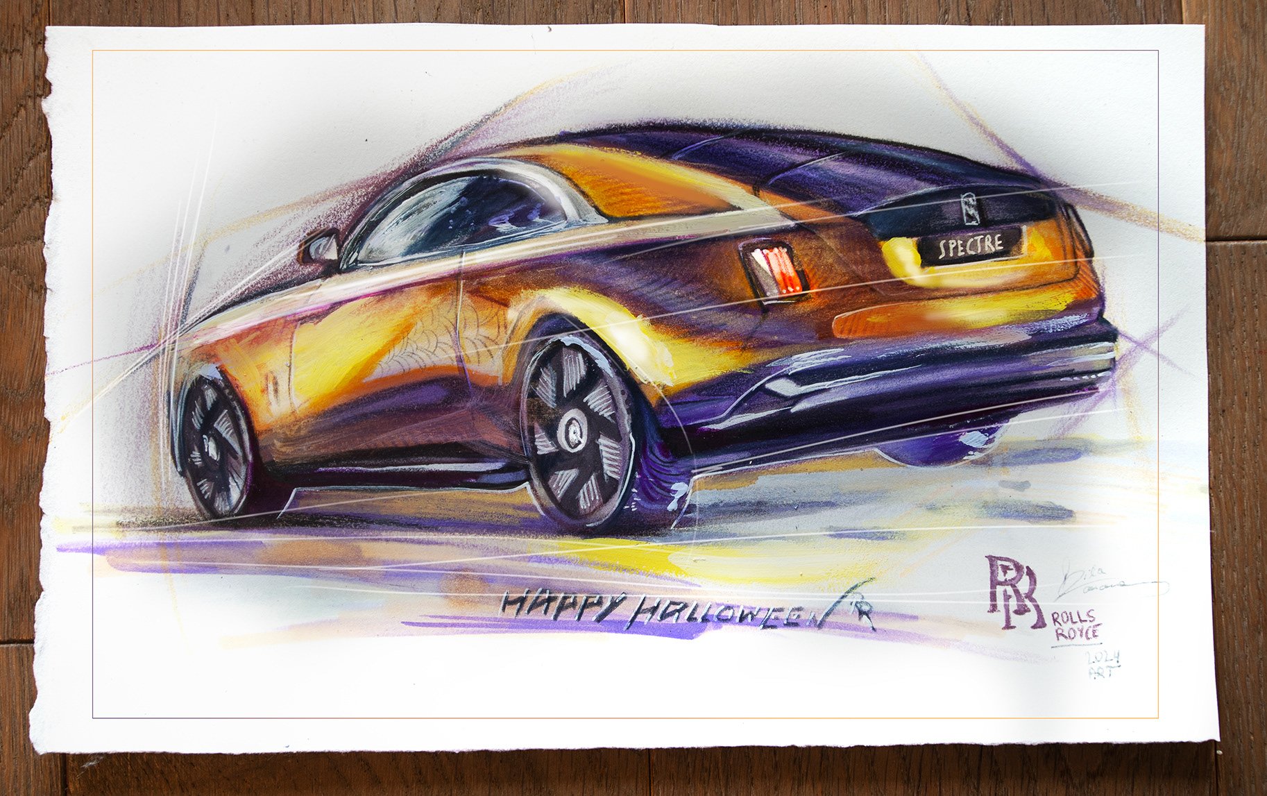 Rolls Royce Spectre Sketch