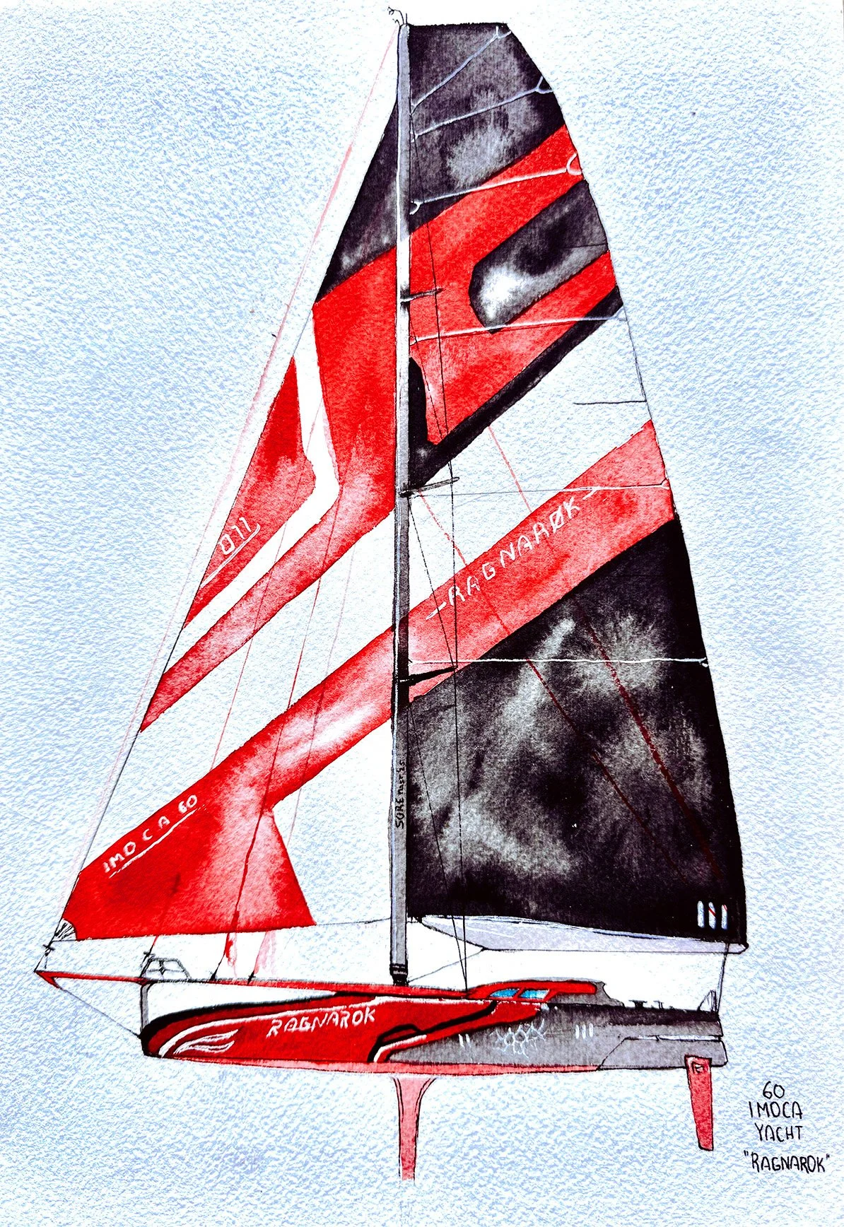 IMOCA 60 Watercolour