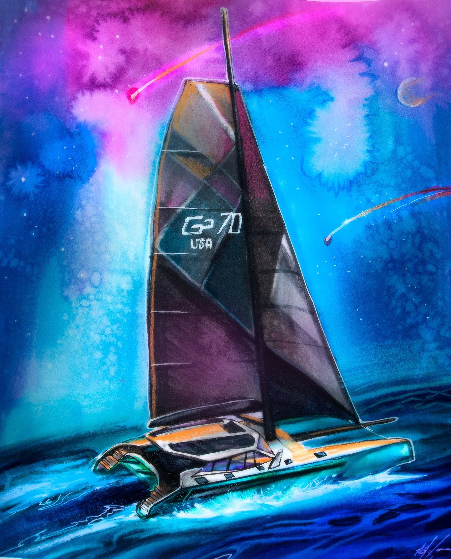 Gunboat 70 Watercolour