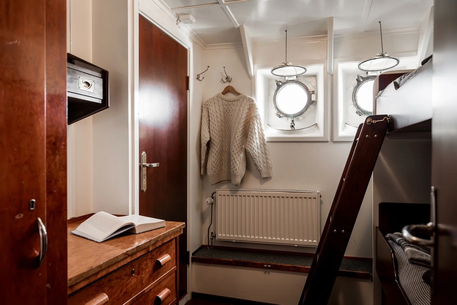 The cabins are cosy and well appointed and each with private facilities