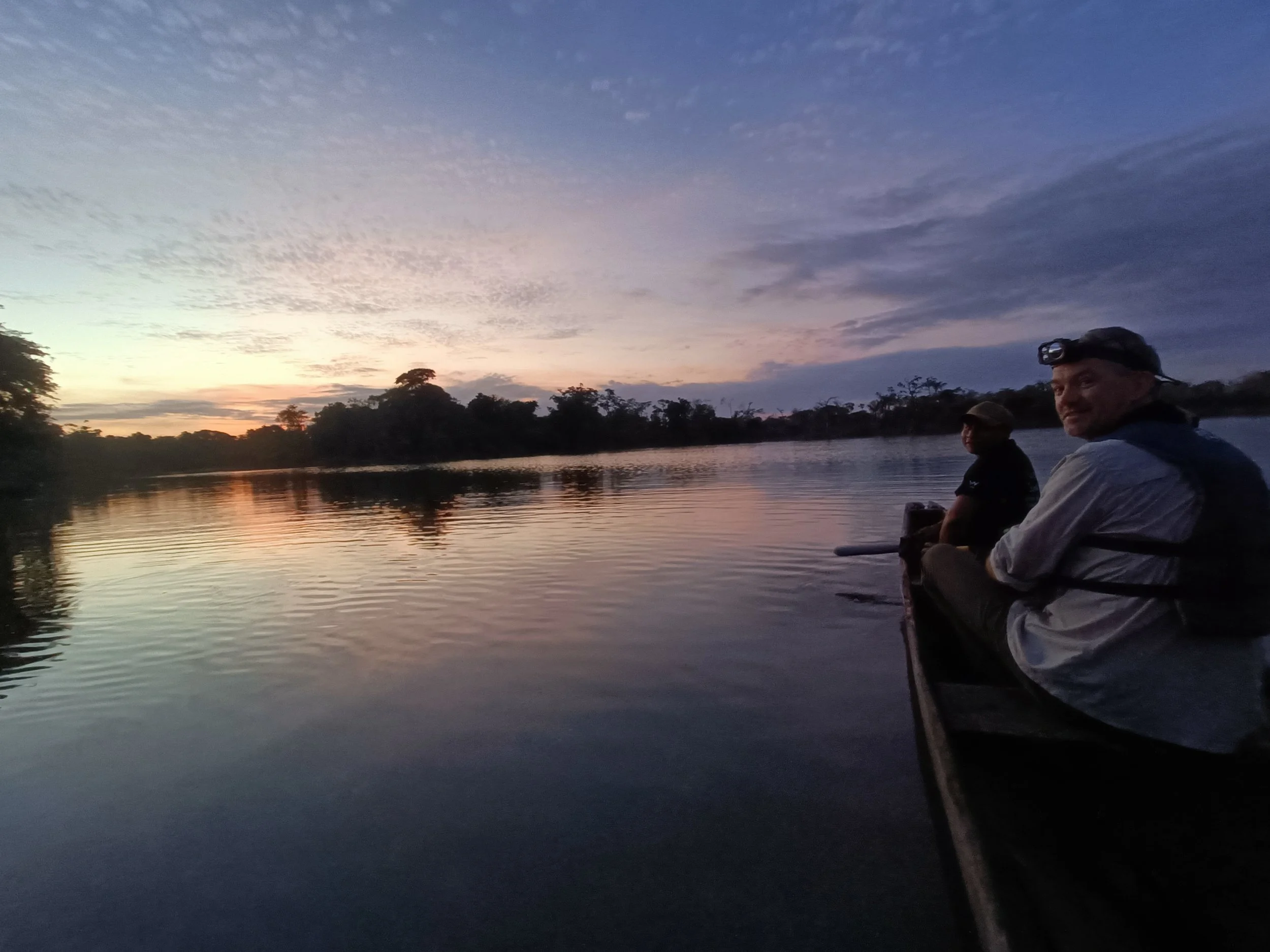 Dawn on the water in search of wildlife