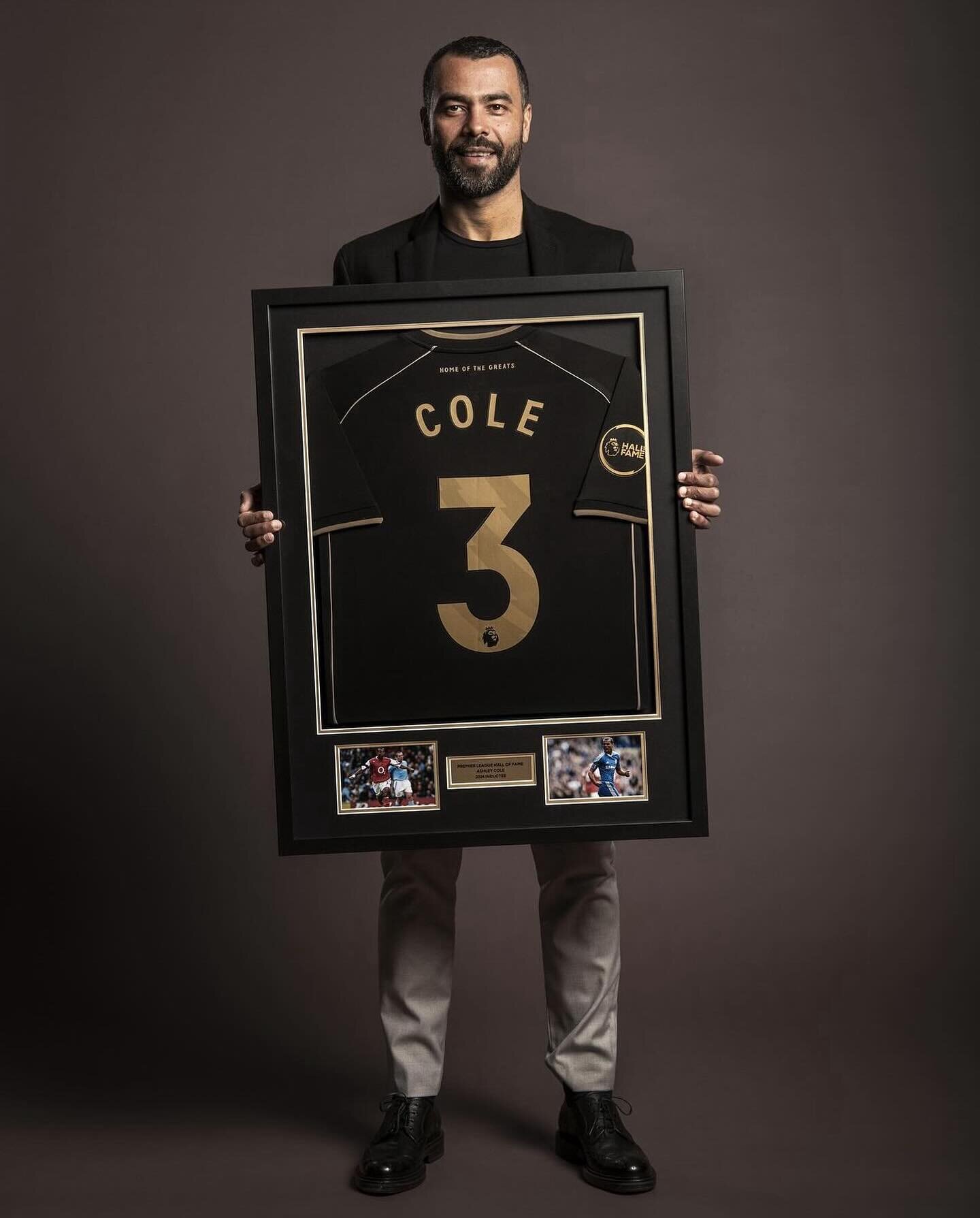 A true footballing icon 💫 

Congratulations to @theofficialac3 for being the first 2024 inductee of the #PLHallOfFame 👨&zwj;🎓 

#TeamDSM client @averydennison design and produce the official Hall of Fame shirt for each and every inductee.

Who fro