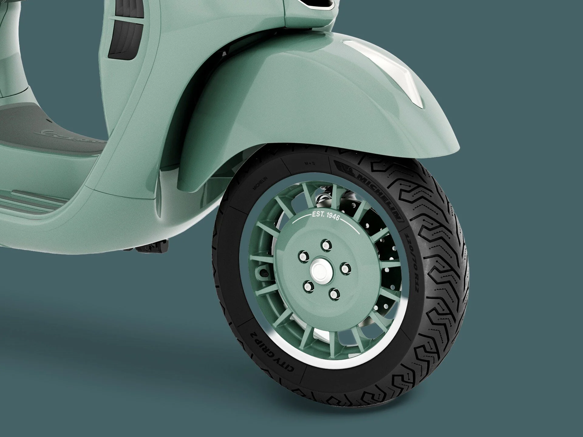 2026 Vespa GTS 310 scooter — front three-quarter view 5