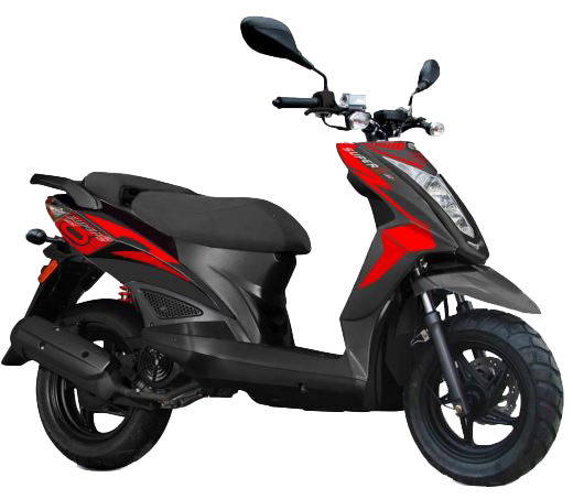 2026 Kymco Super 8 50x scooter in Black — alternate studio view