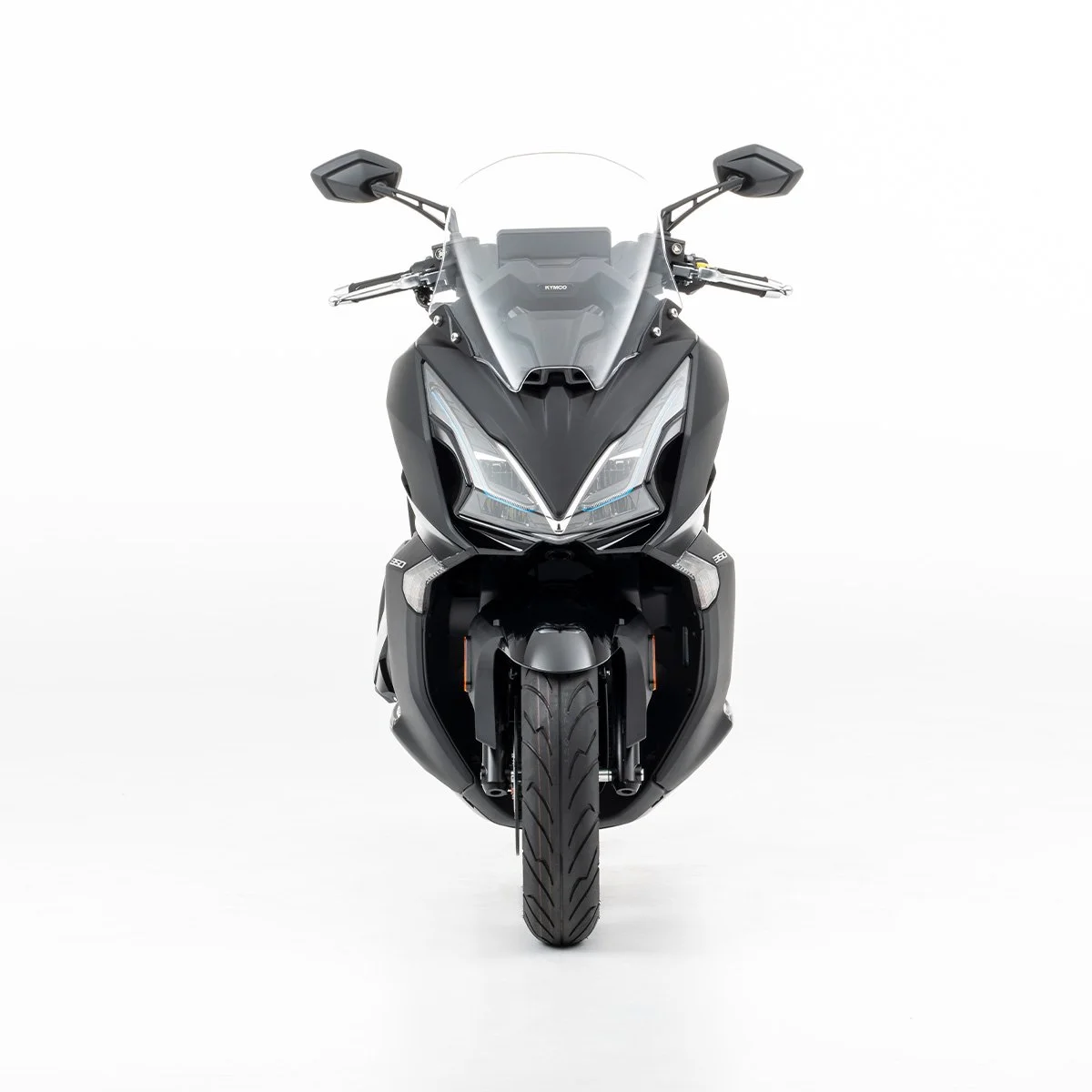 2026 Kymco Downtown GT 125i scooter — three-quarter rear view 2