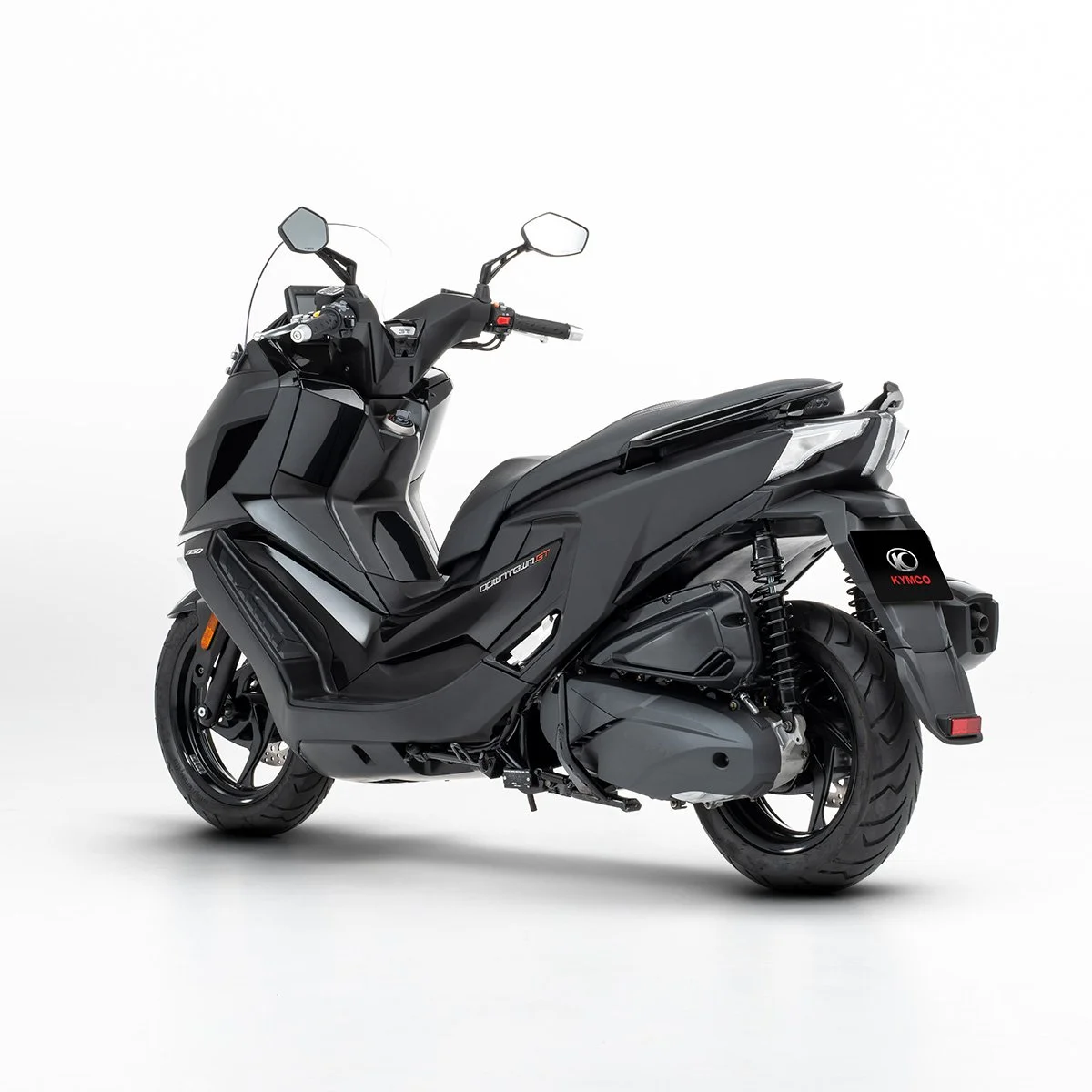 2026 Kymco Downtown GT 125i scooter — full-length studio view 2