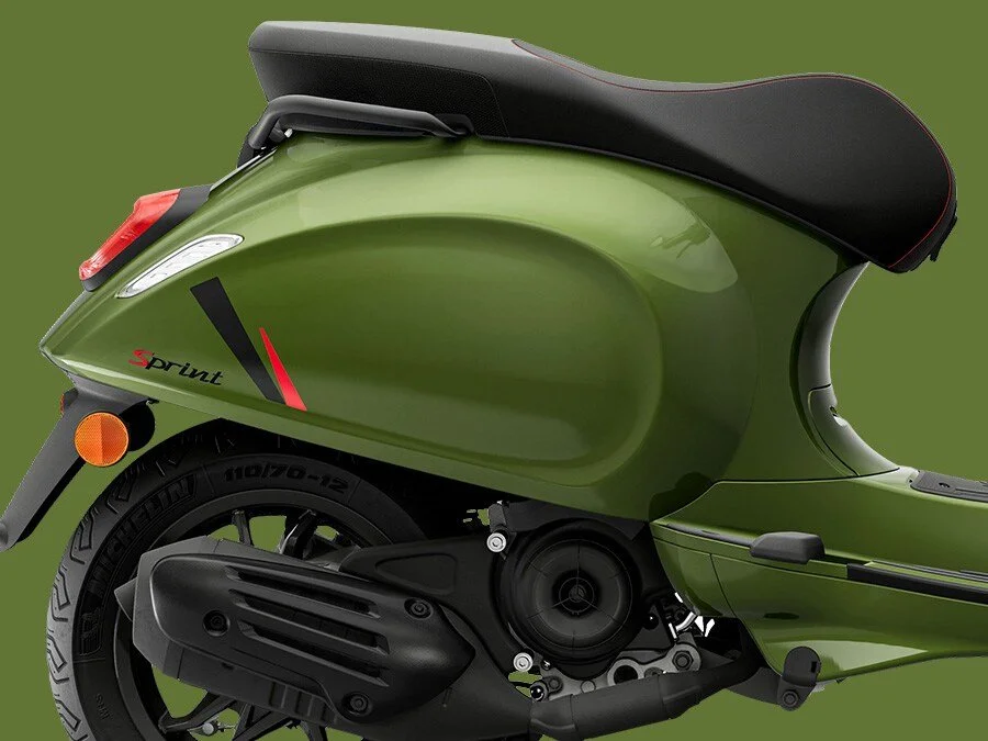 2026 Vespa Sprint S 50 scooter — full-length studio view