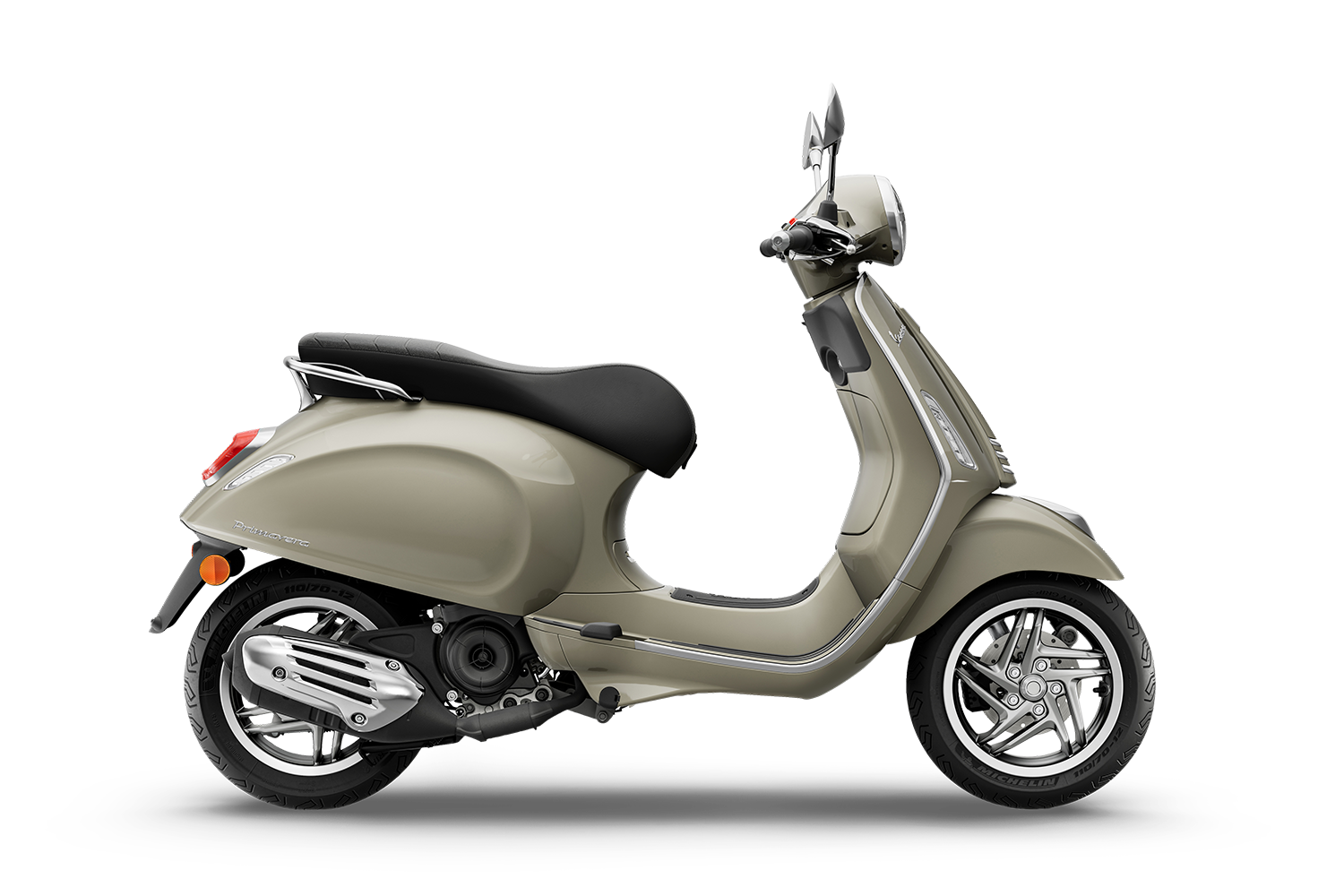 2026 Vespa Primavera 50 scooter in Beige — right-side view