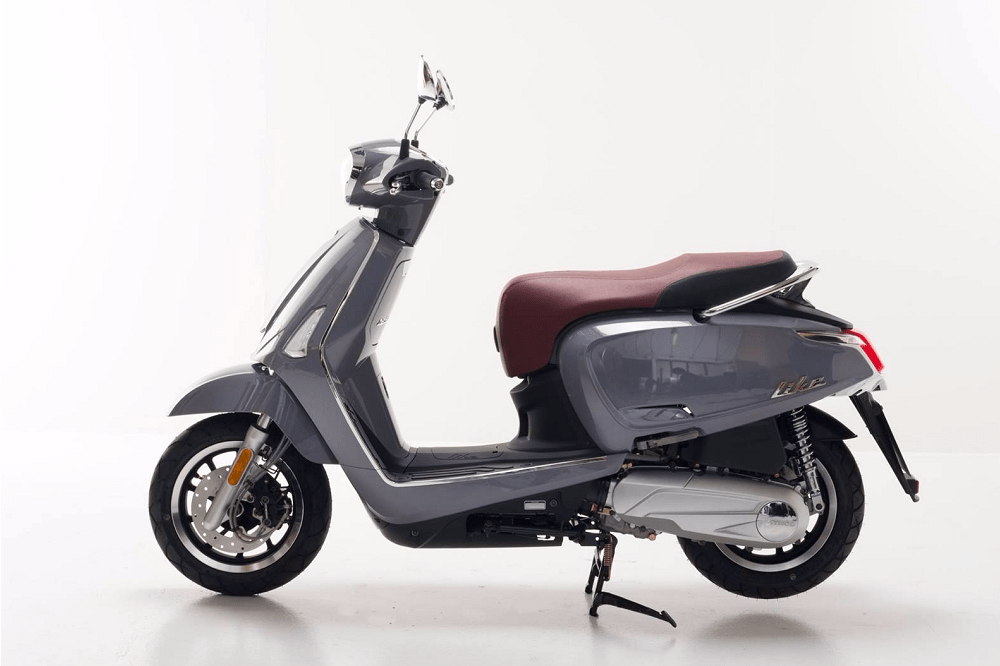 2026 Kymco Like 150i ABS scooter — close-up styling detail 3
