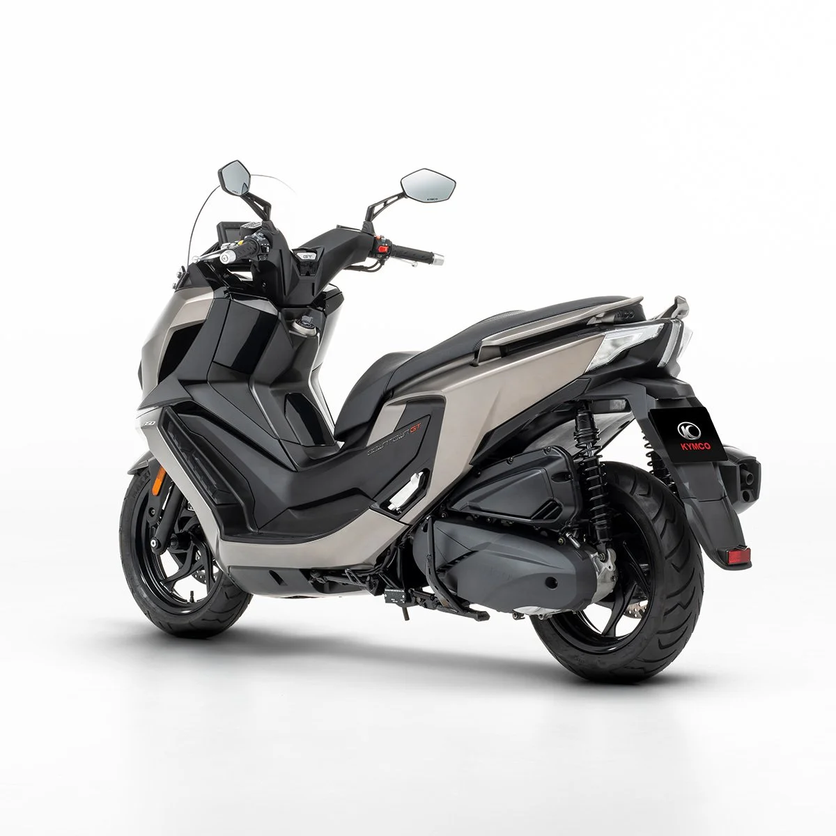 2026 Kymco Downtown GT 125i scooter — three-quarter rear view