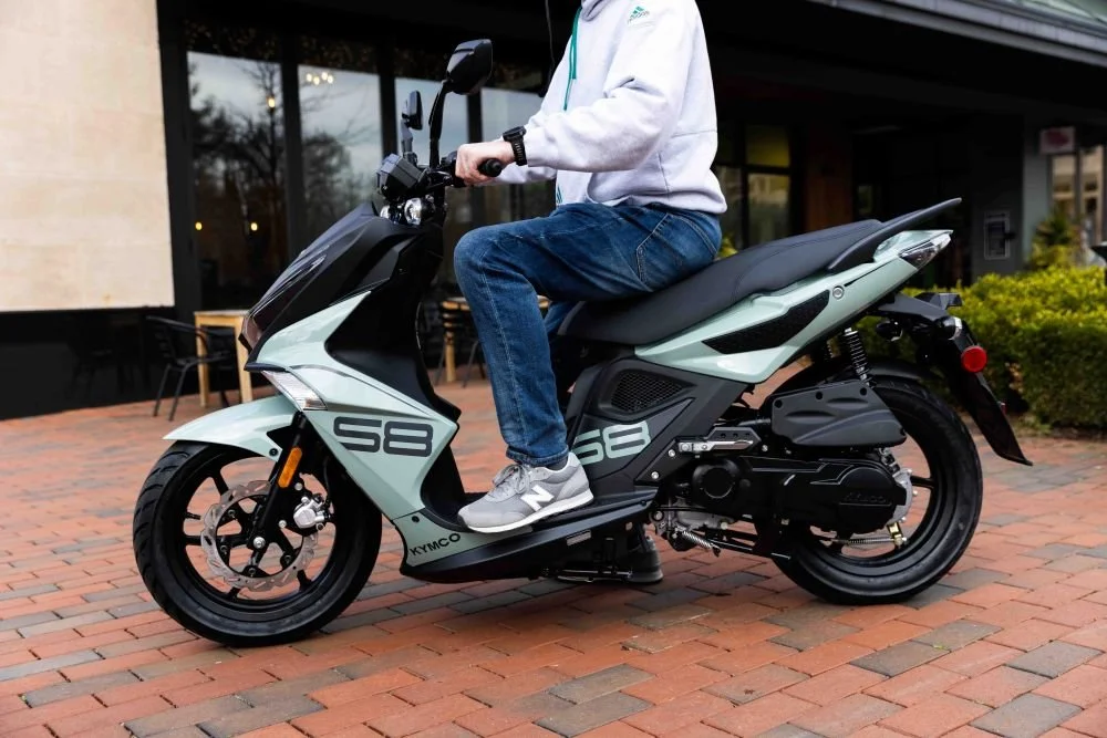 2026 Kymco Super 8 50R scooter — rear view