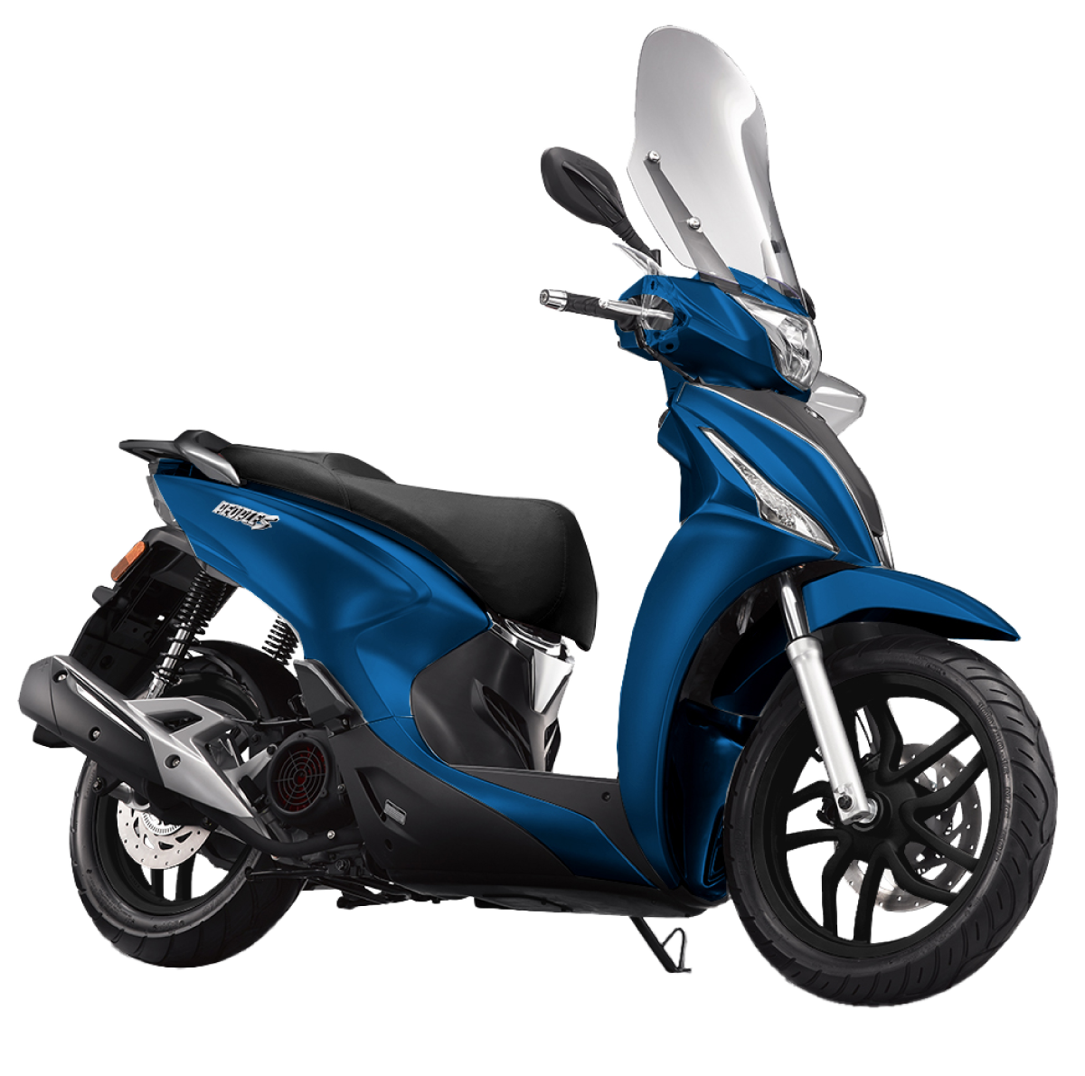 2026 Kymco People S 150i ABS scooter in Blue — close-up styling detail