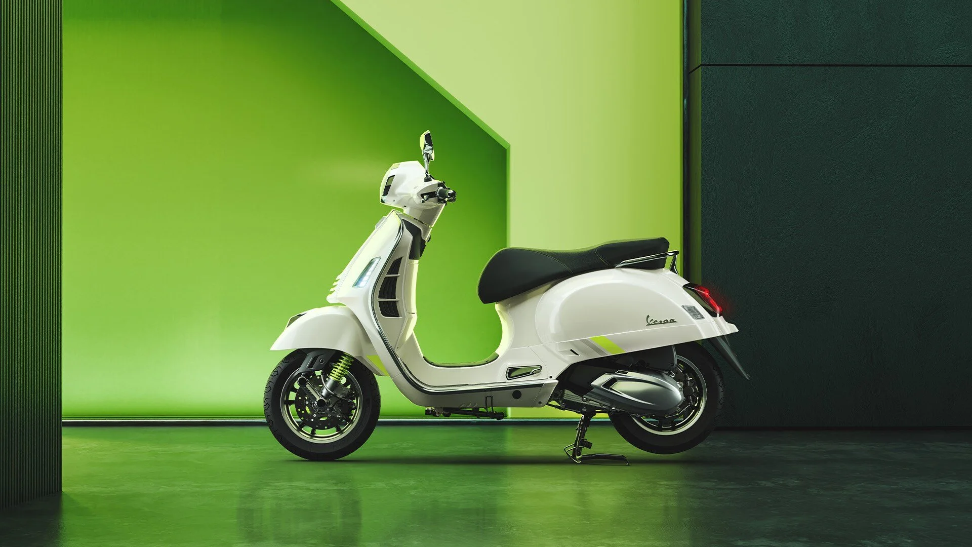 2026 Vespa GTS 310 scooter — full-length studio view 5