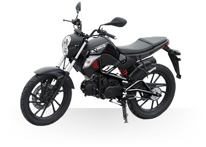 2026 Kymco K-Pipe 125 scooter in Black — front three-quarter view