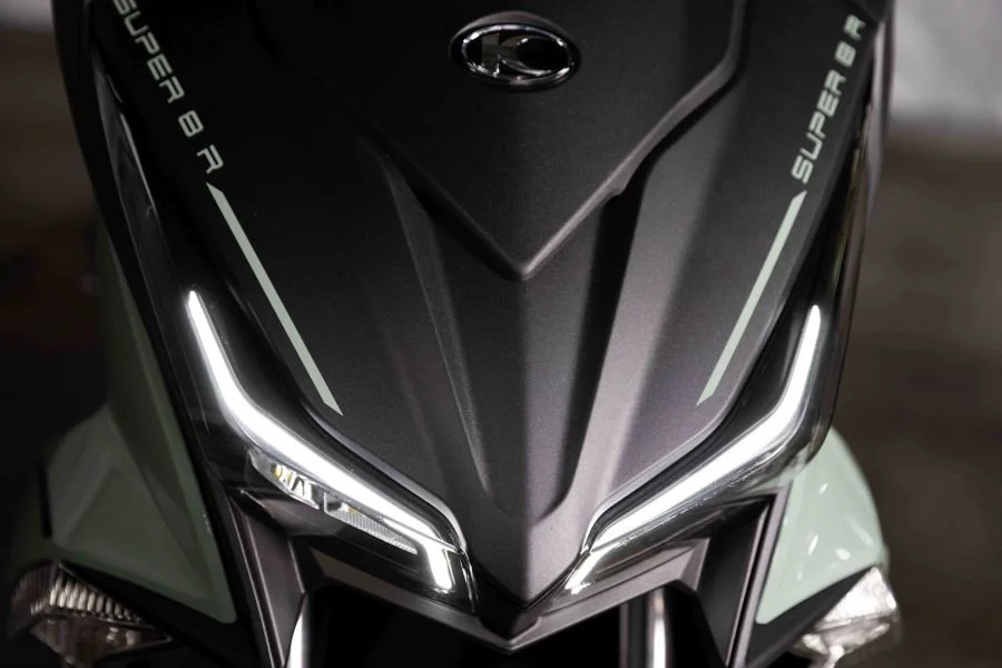 2026 Kymco Super 8 50R scooter — close-up styling detail