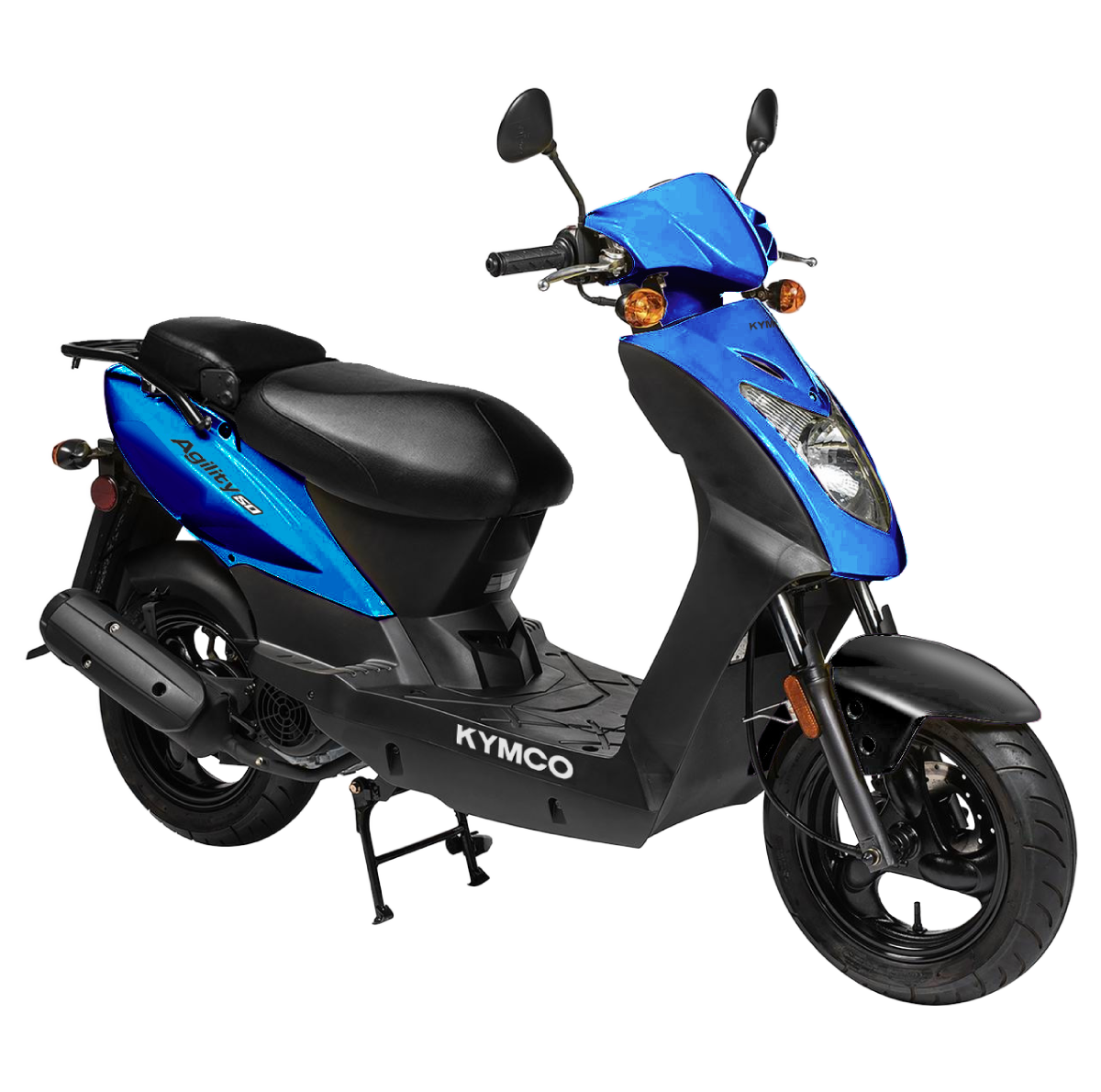 2026 Kymco Agility 50 scooter in Blue — side profile view 2