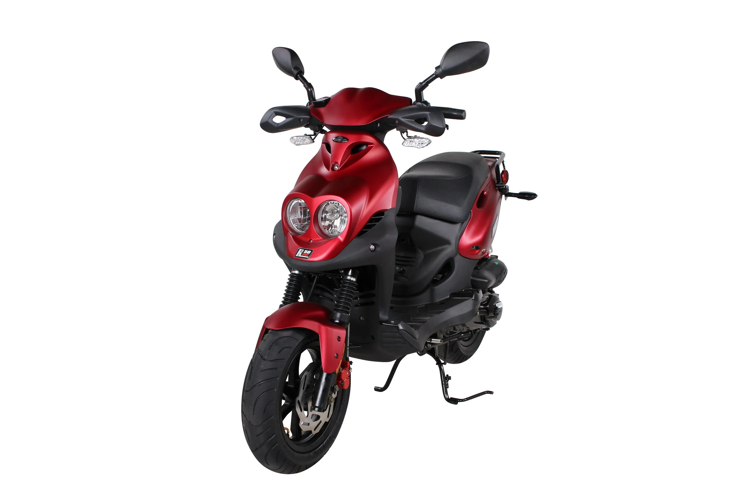 2026 Genuine RoughHouse 50 Sport scooter in Red — left-side view 3