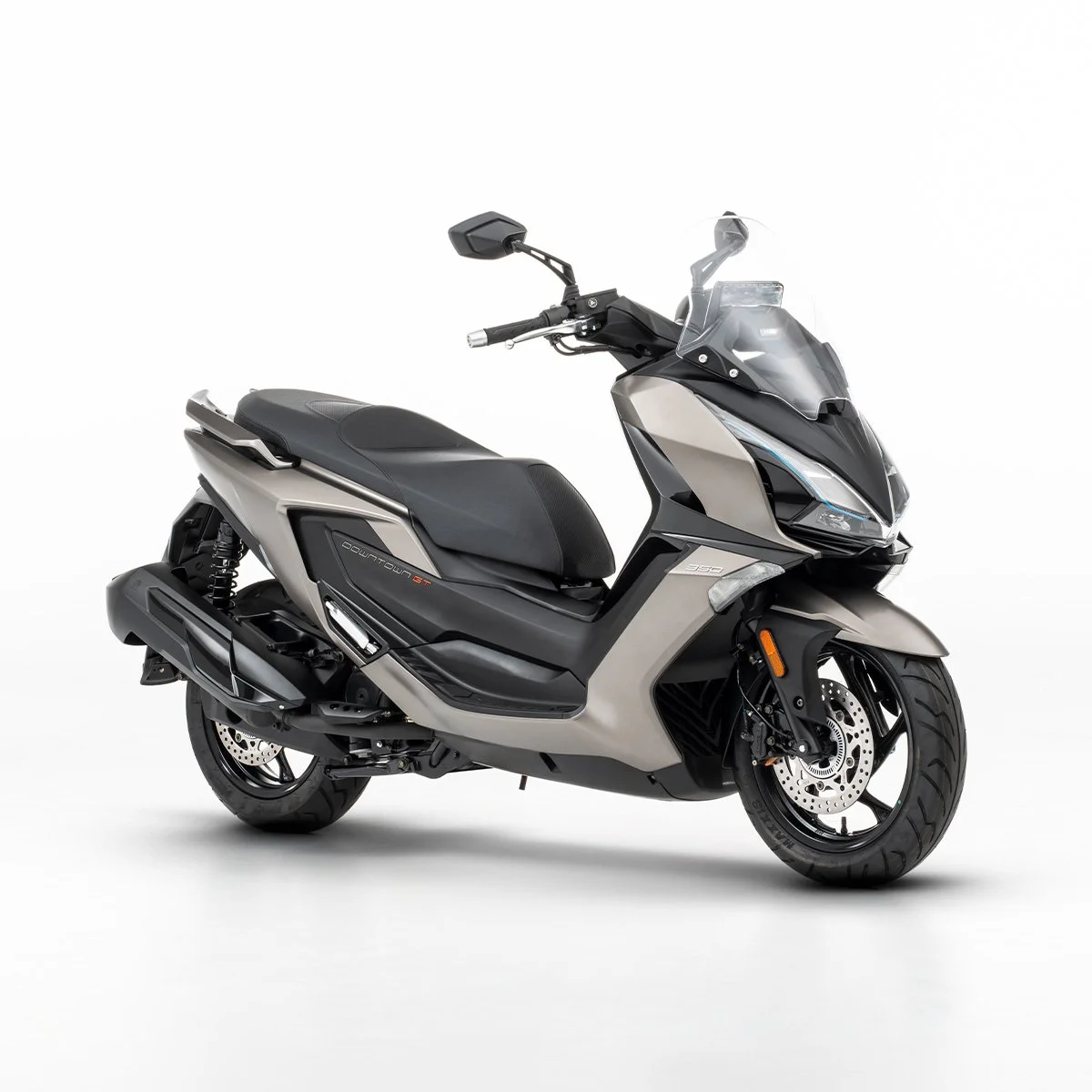 2026 Kymco Downtown GT 125i scooter — front three-quarter view