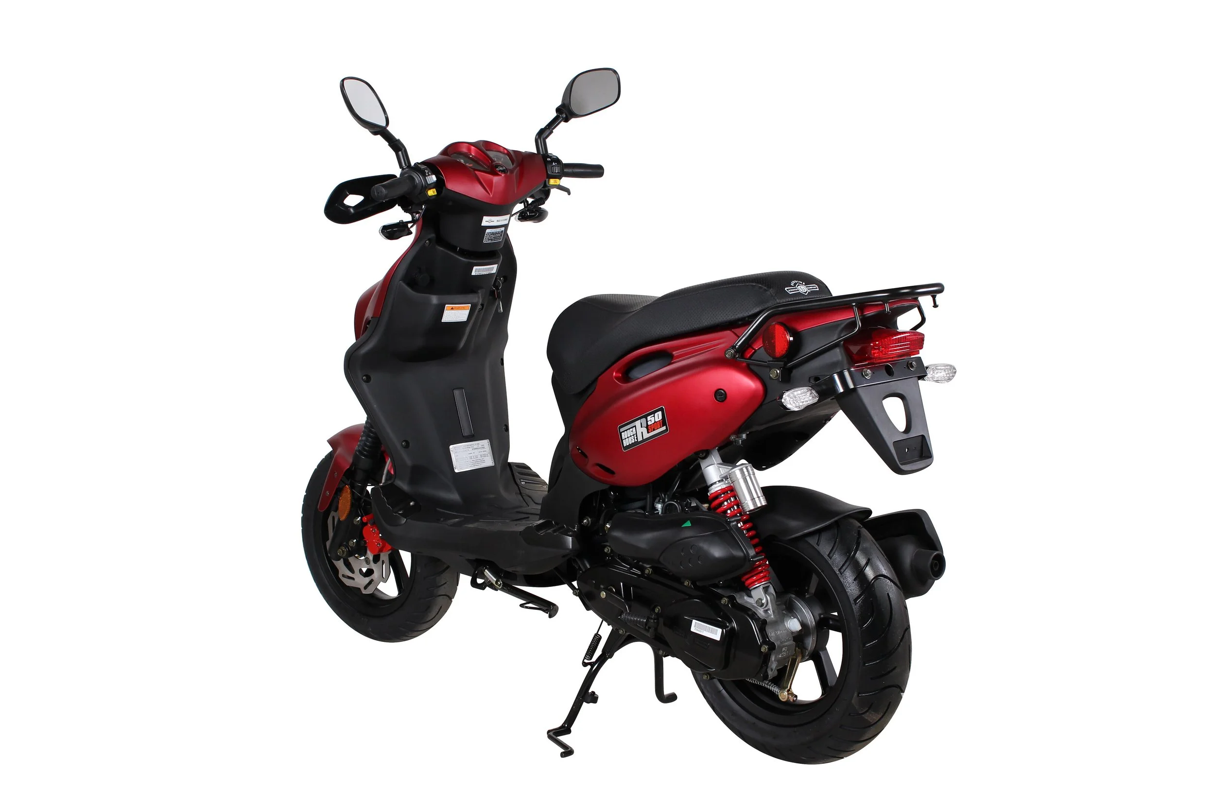 2026 Genuine RoughHouse 50 Sport scooter in Red — side profile view 3