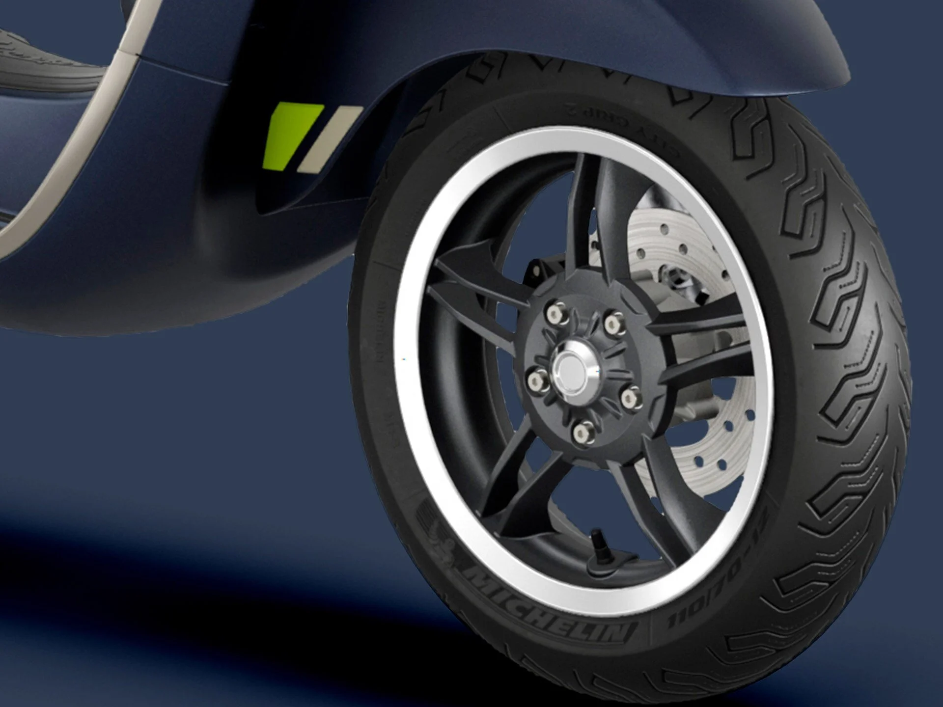 2026 Vespa Primavera 150 scooter — close-up styling detail 5