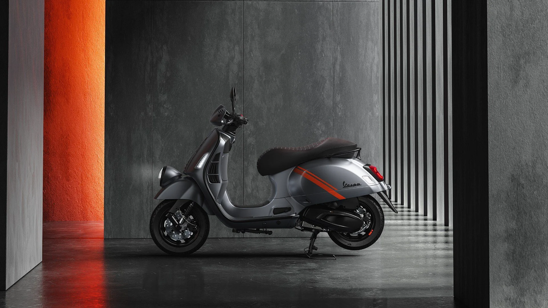 2026 Vespa GTV 310 scooter — side profile view 2