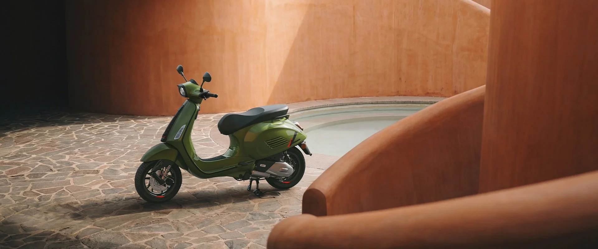 2026 Vespa Sprint S 50 scooter — front three-quarter view 2