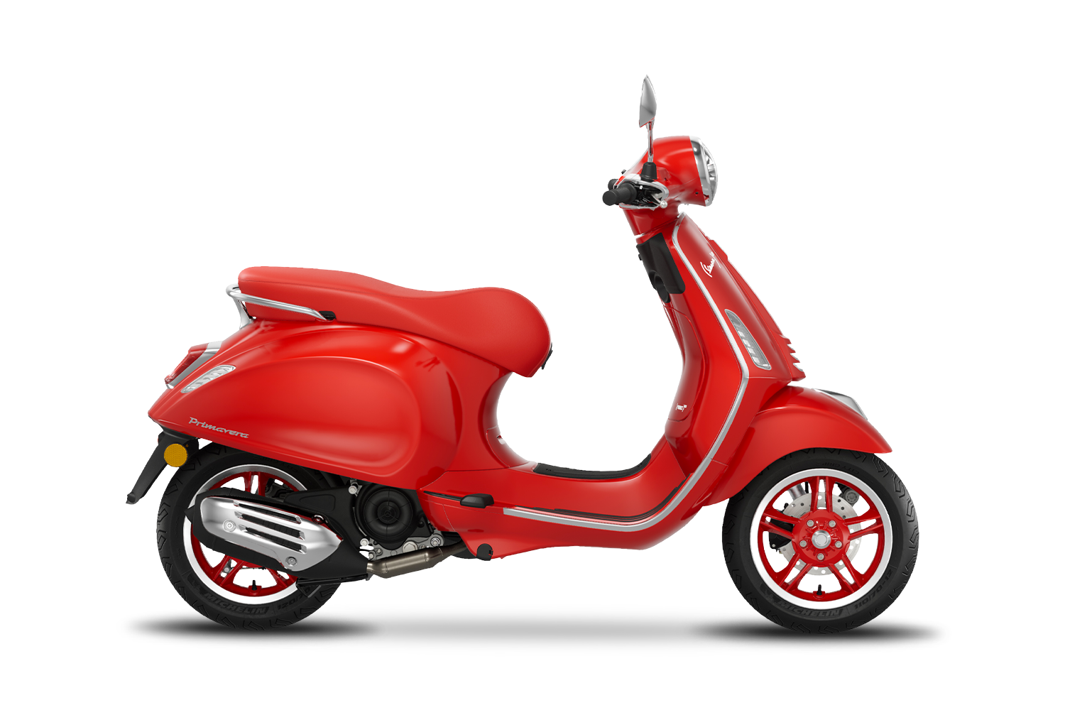 2026 Vespa Primavera 50 scooter in Red — rear view