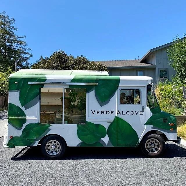 Coolest re-use of an ice cream truck I&rsquo;ve ever seen. For custom house plant design and delivery in the Bay Area check out @verdealcove!