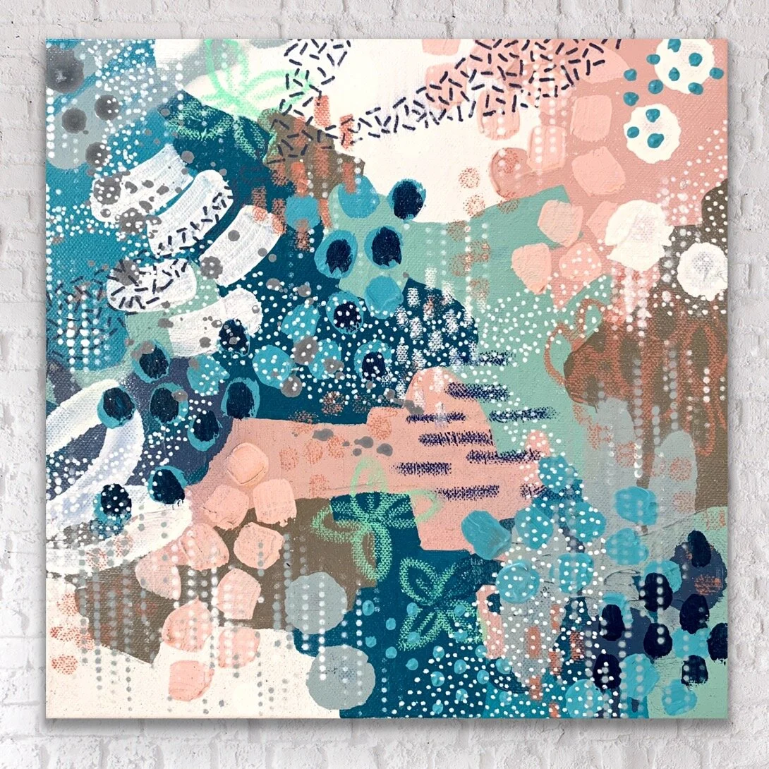 ***SOLD*** Pleasant Conversation - 12" x 12"