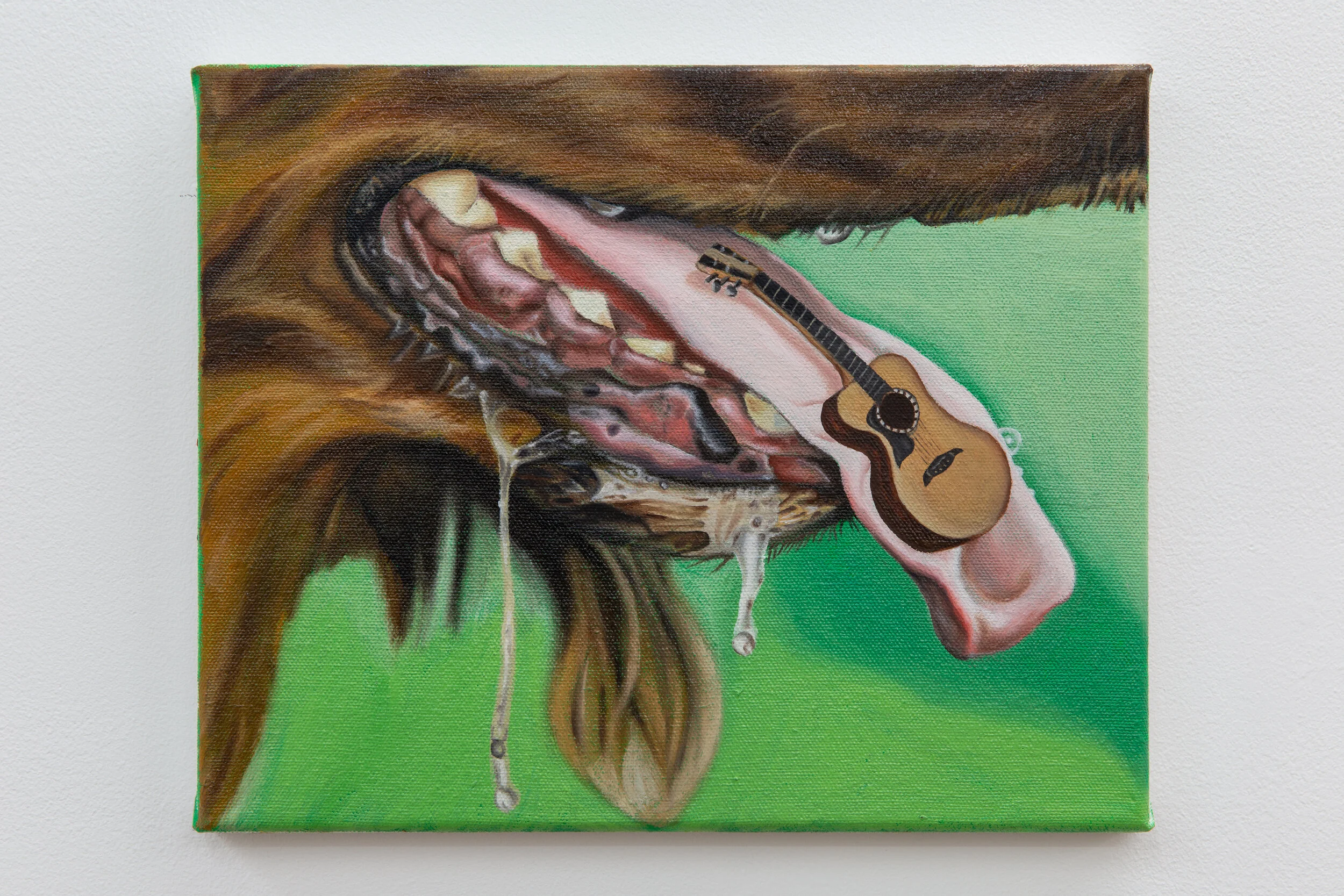  Bora Akinciturk  Tiny Guitar  Oil on canvas  24cm x 30cm  2020 