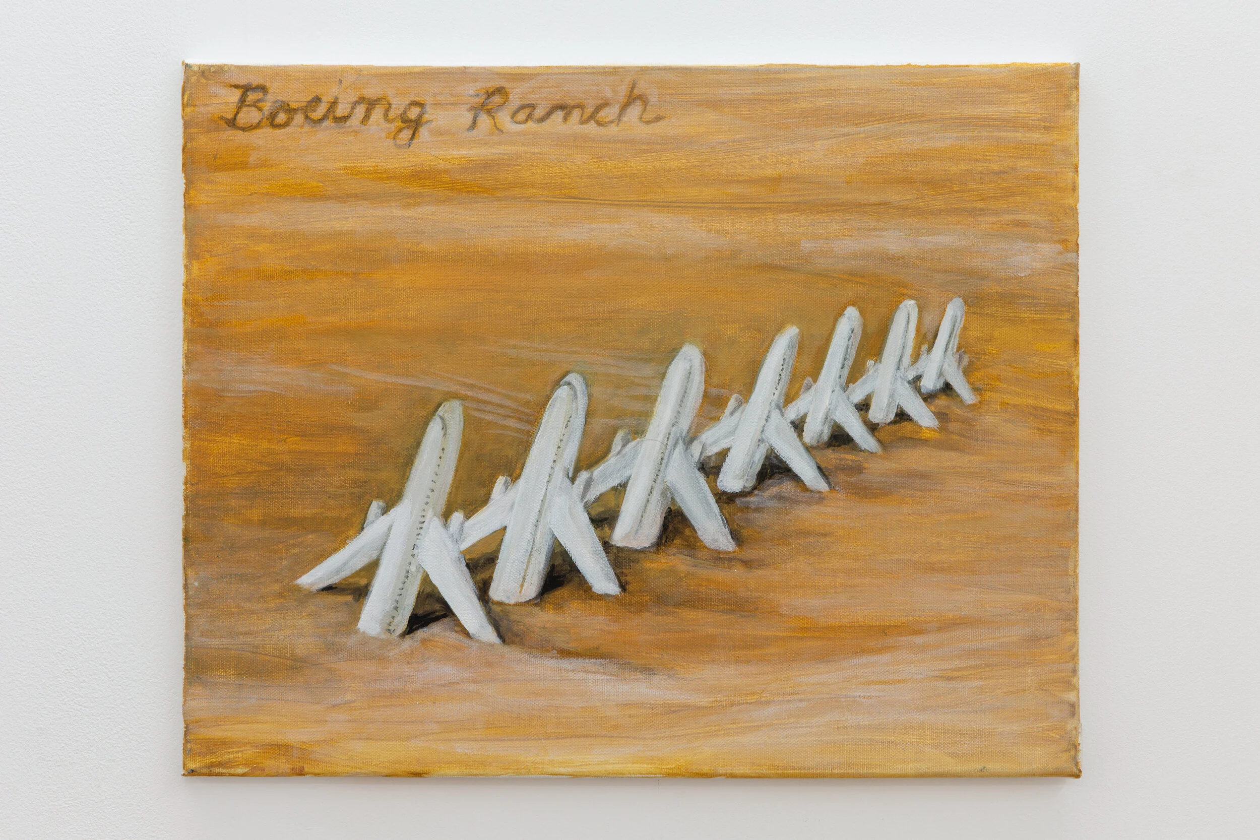  Robert Hawkins  Boeing 747 Ranch  Oil on canvas  40cm x 50cm  2020 