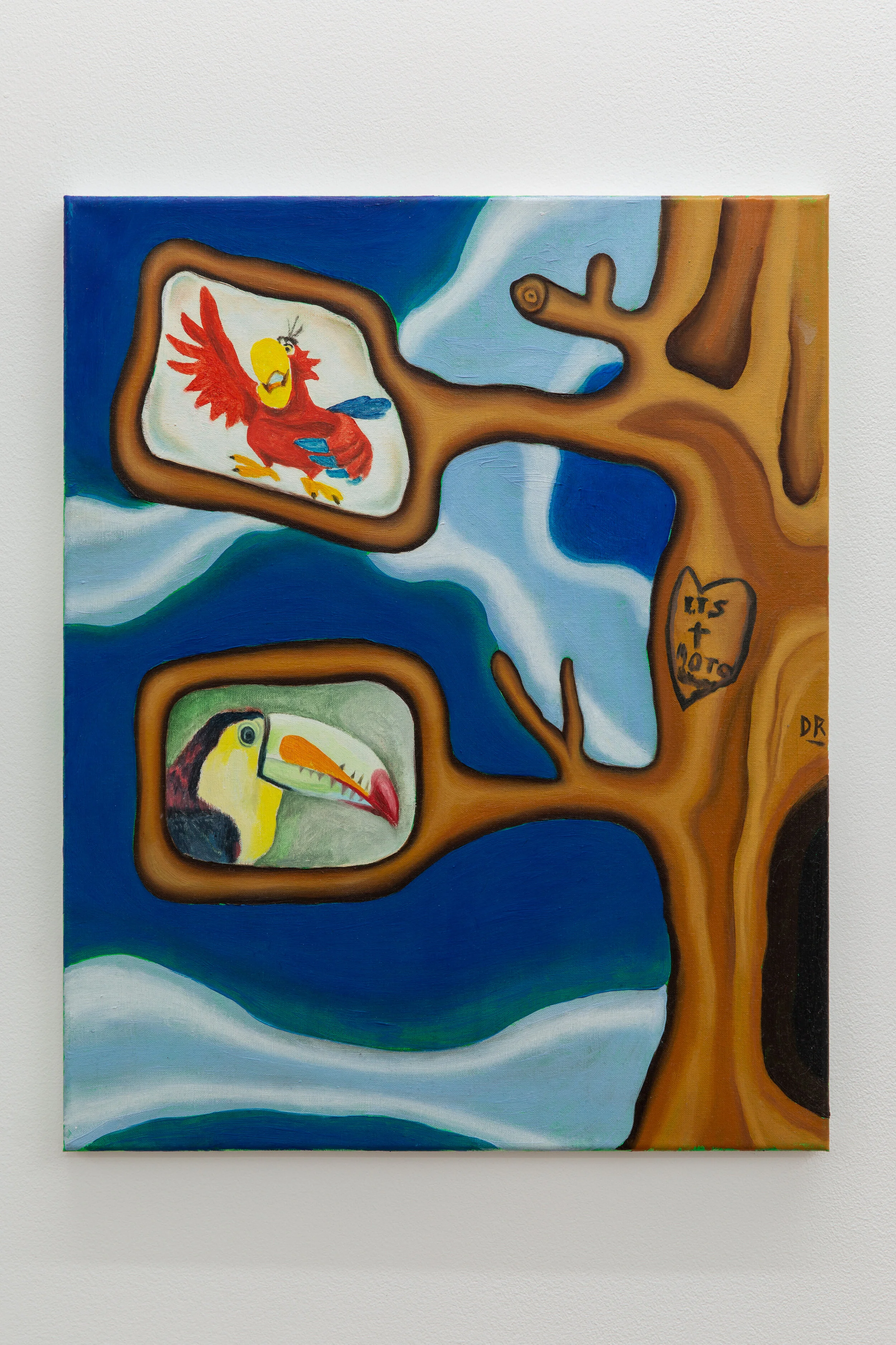  Bora Akinciturk  Iago and Tucan  Oil on canvas  50cm x 40cm  2020 