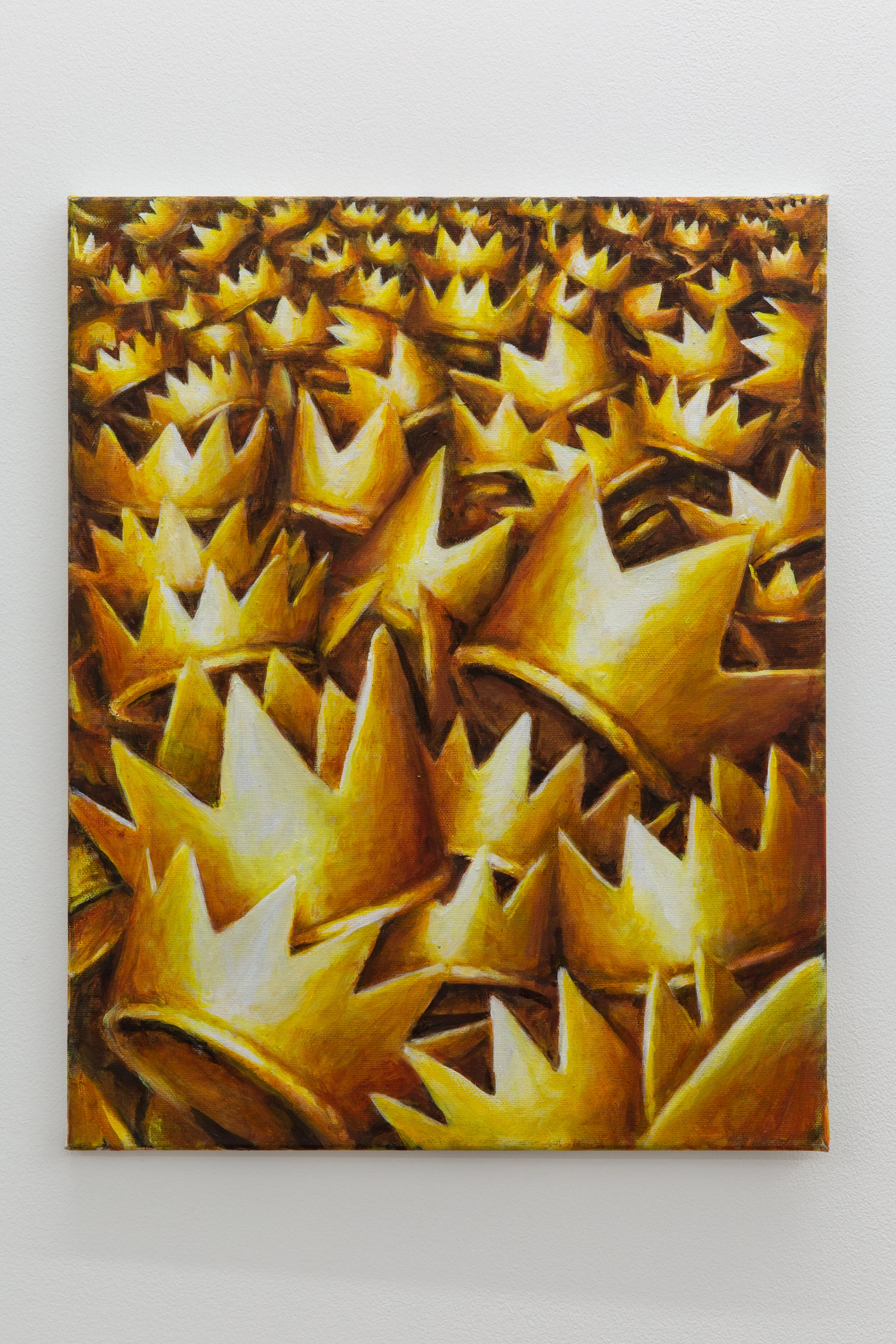  Robert Hawkins  Millions of Gold Crowns  Oil on canvas  50cm x 40cm  2020 