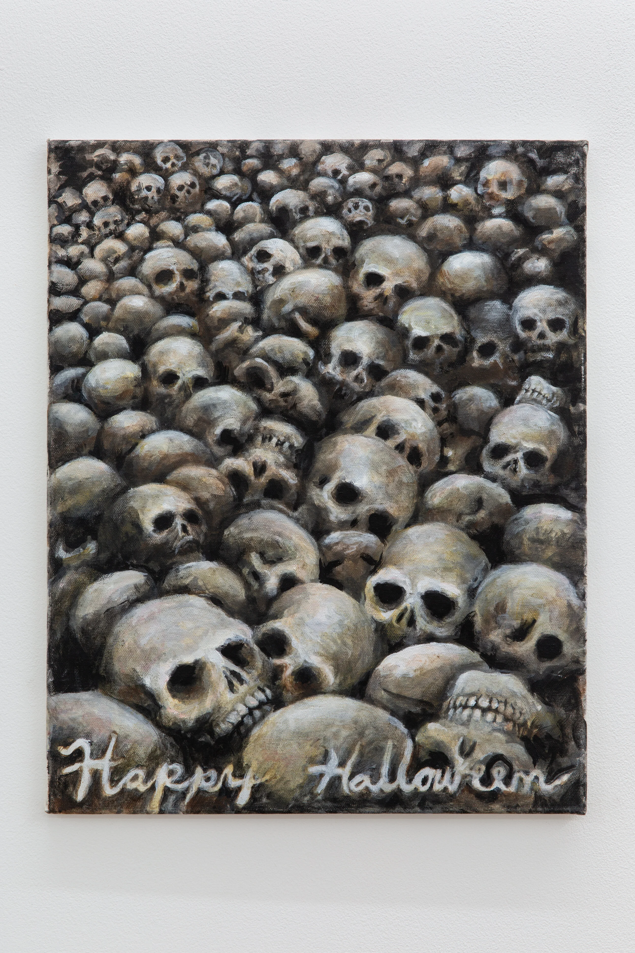  Robert Hawkins  Millions of Human Skulls  Oil on canvas  50cm x 40cm  2020 