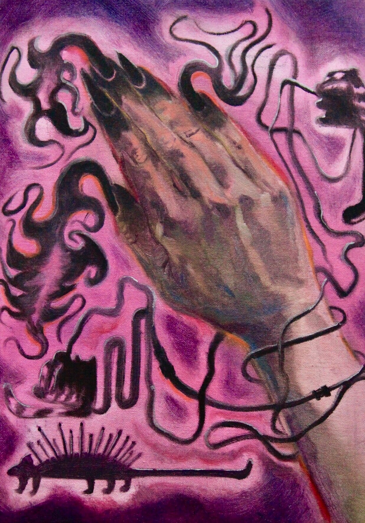 KAITO Itsuki, Amazones Hand, Oil on canvas, 35.5cm x 25.4cm, 2019